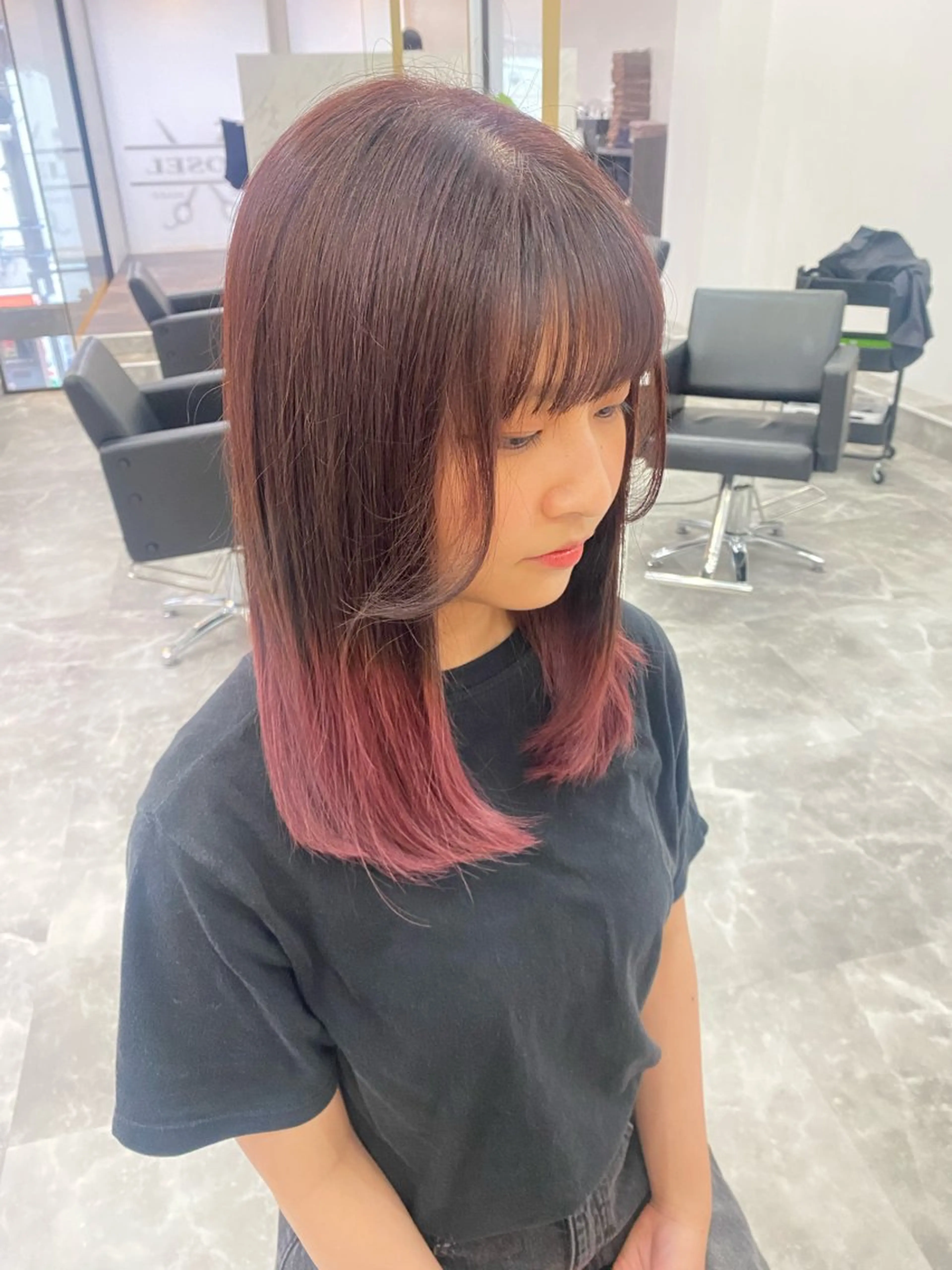 ミディアム ヘアカラー Belle   / kaede🍁のヘアスタイル