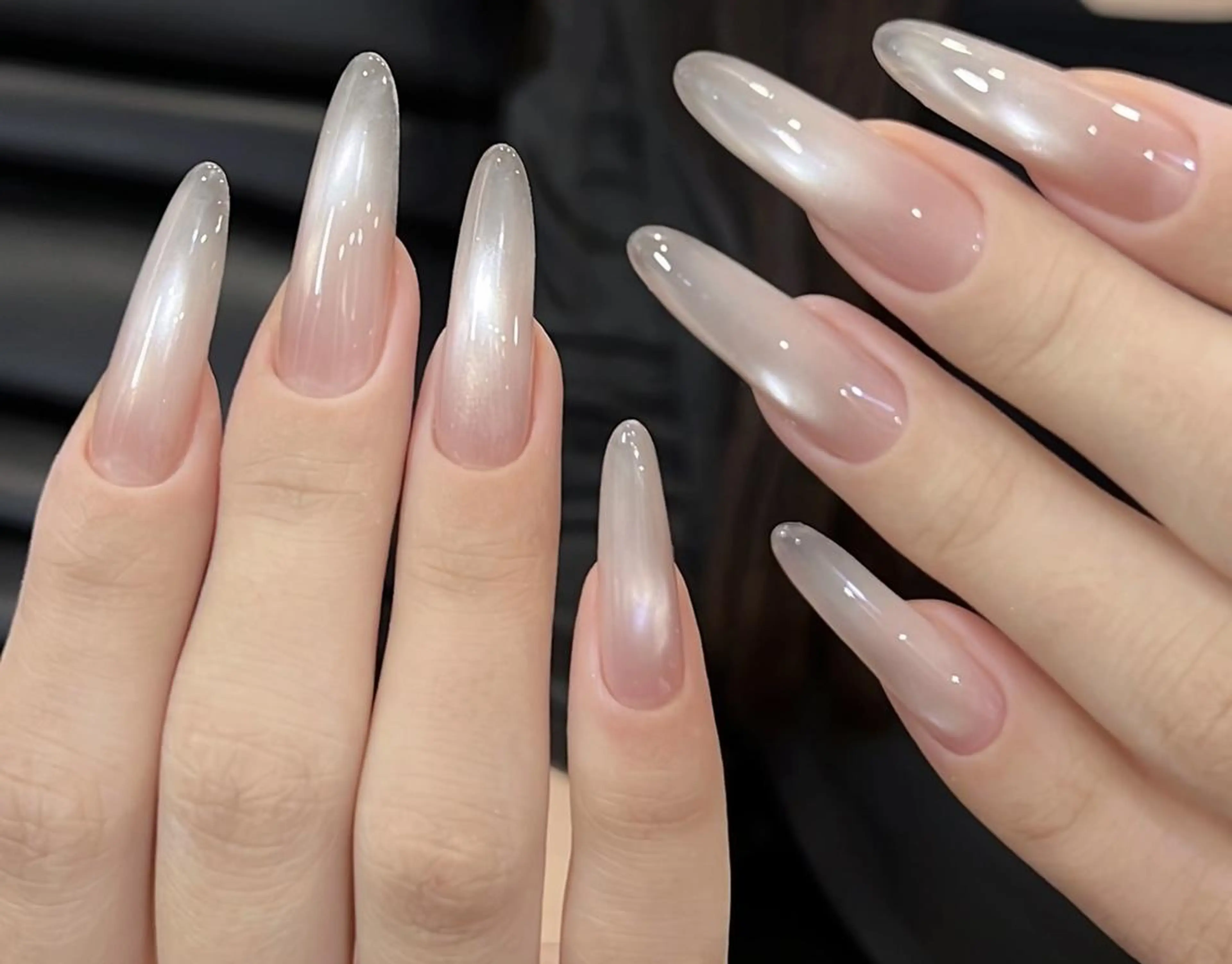 ネイル ハンドネイル ハンドケア ロングネイル長さ出し 専門Spade Qのネイルデザイン