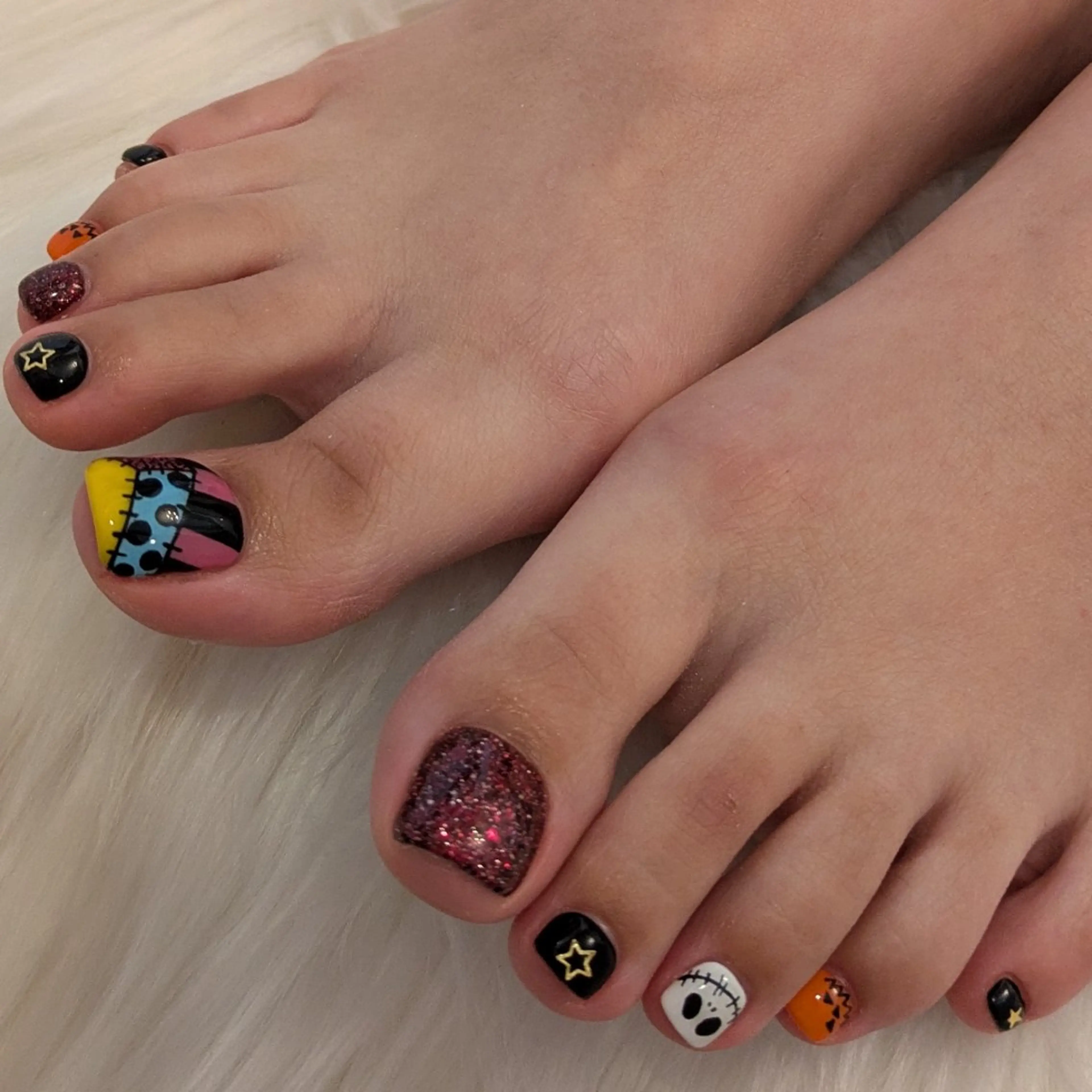 ネイル ハロウィン ジェヌインネイル 河内のネイルデザイン