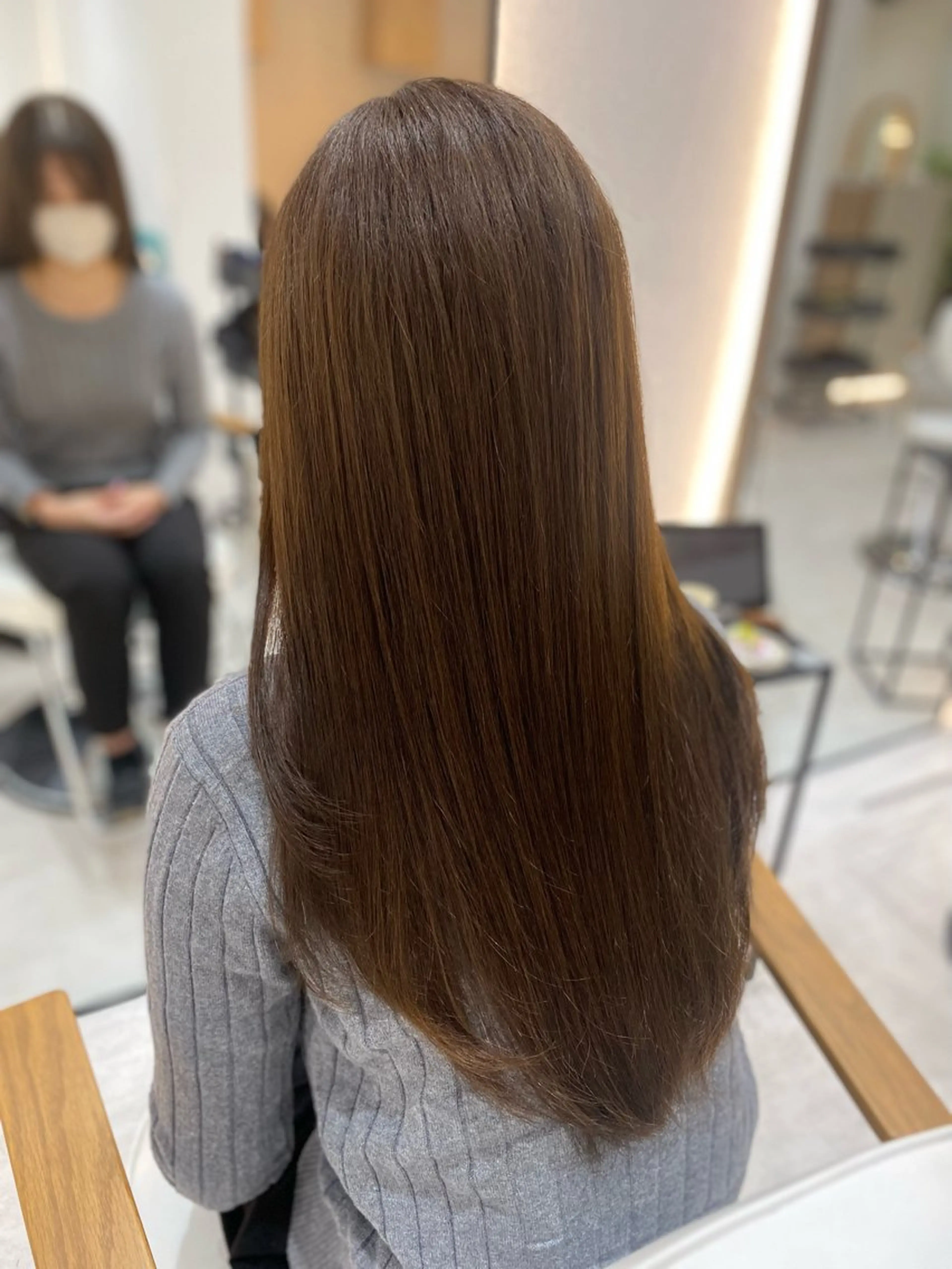 ロング カラー カット ヘアカラー トリートメント 艶髪・透明感カラー・ 韓国ヘア・Yuriのヘアスタイル