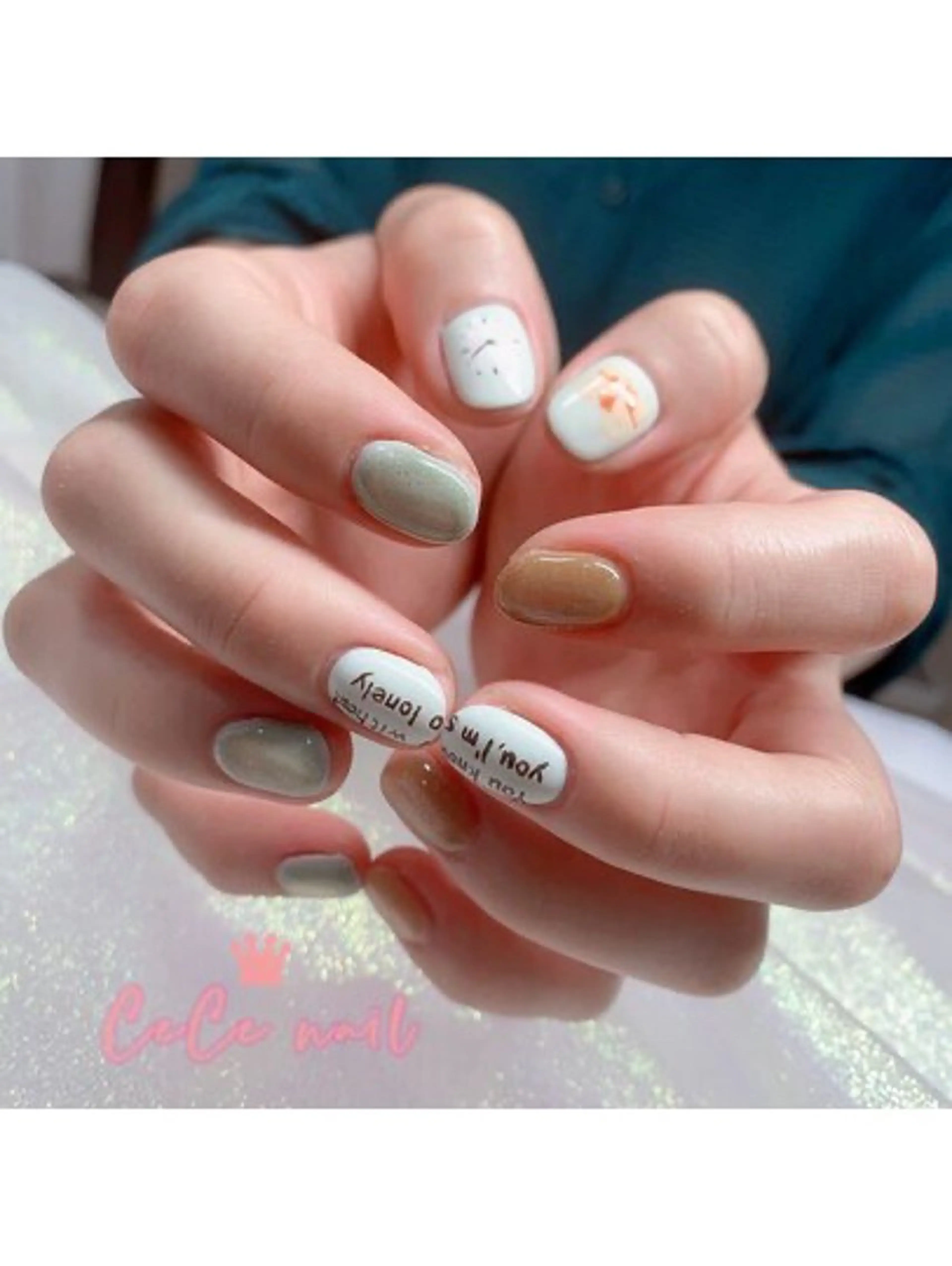 ネイル CeCeまつげパーマ マツエク❣️パリエクのネイルデザイン