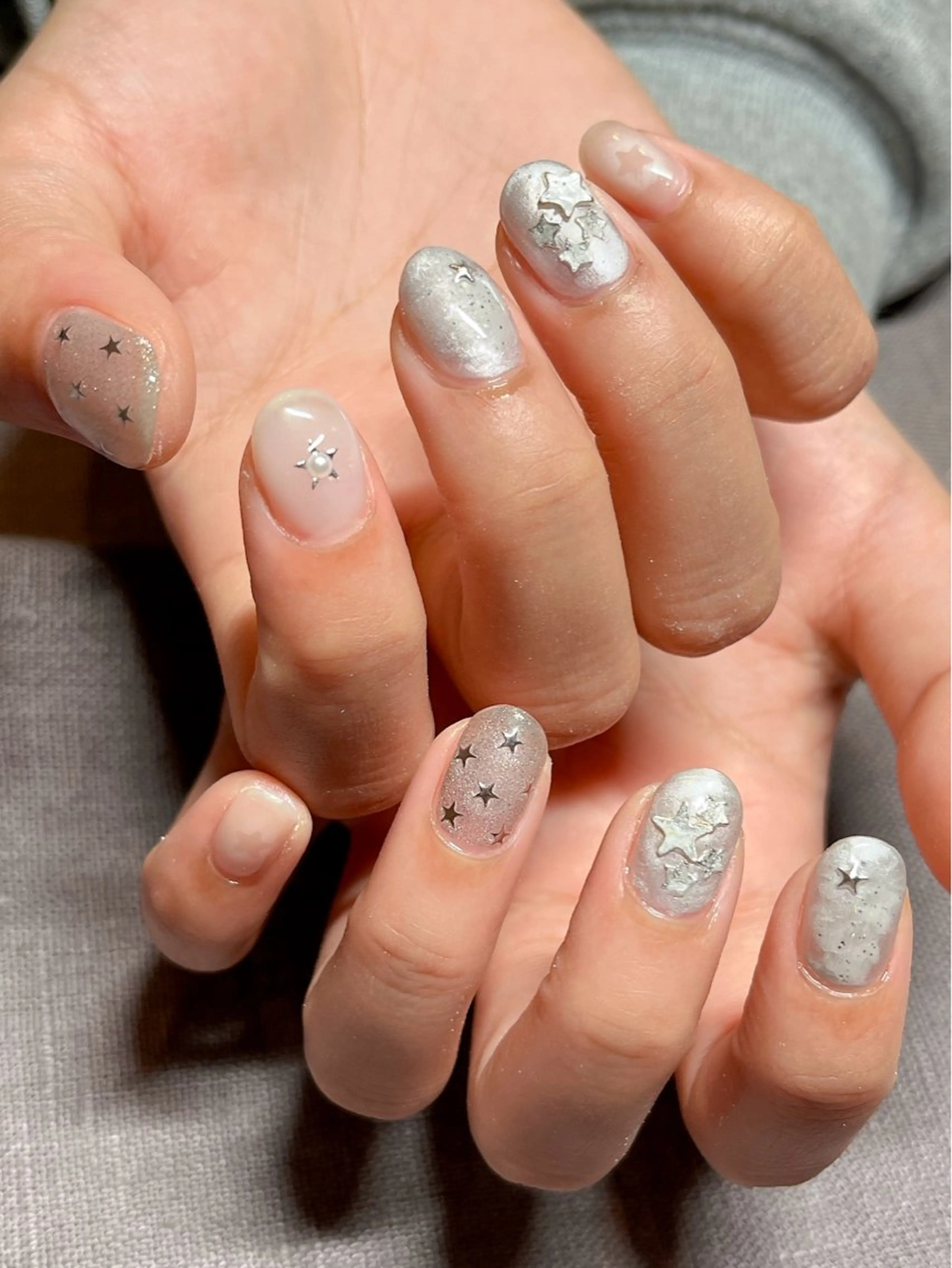 ネイル 長さ出し 持ち込み スカルプネイル atelier mofのネイルデザイン