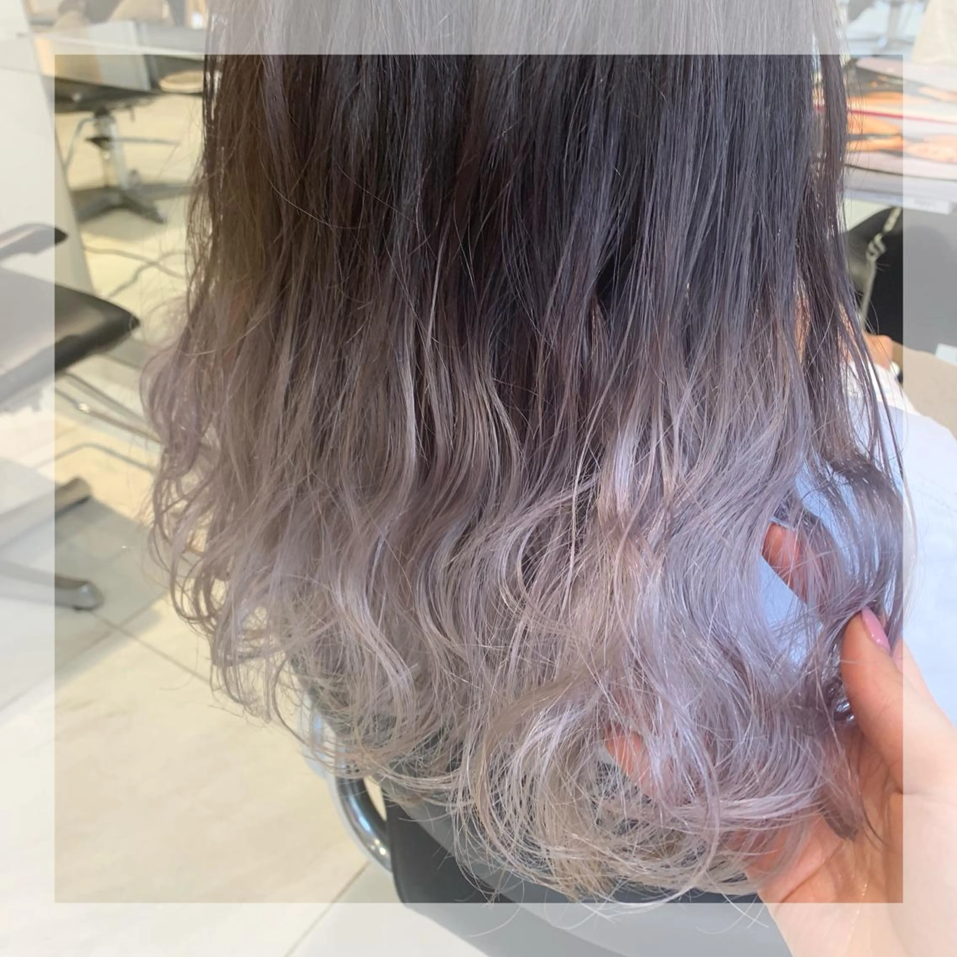 セミロング カラー ヘアアレンジ topstylist 🖤川辺晴加🖤のヘアスタイル