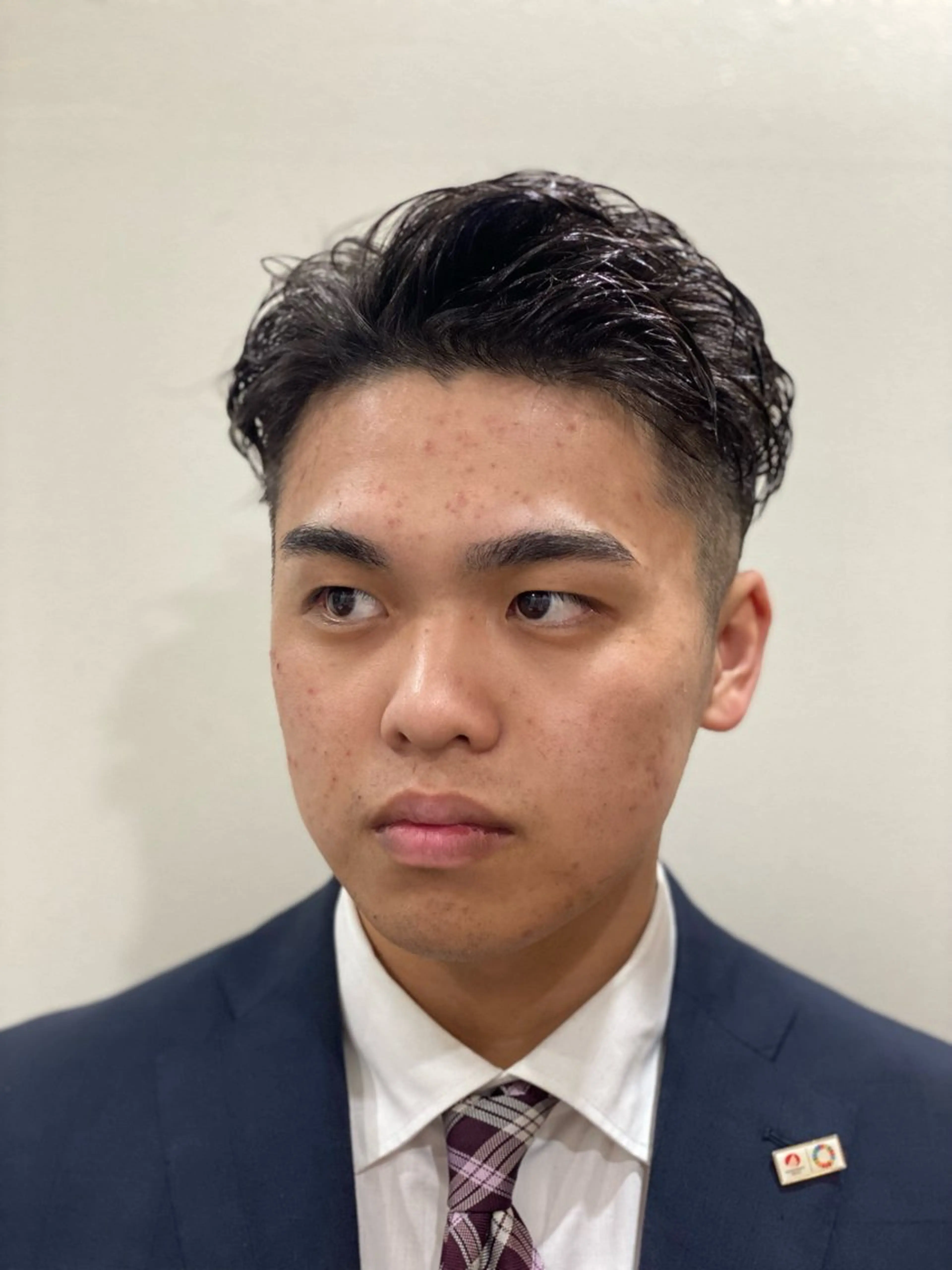 ショート パーマ メンズ 和田 龍平のヘアスタイル