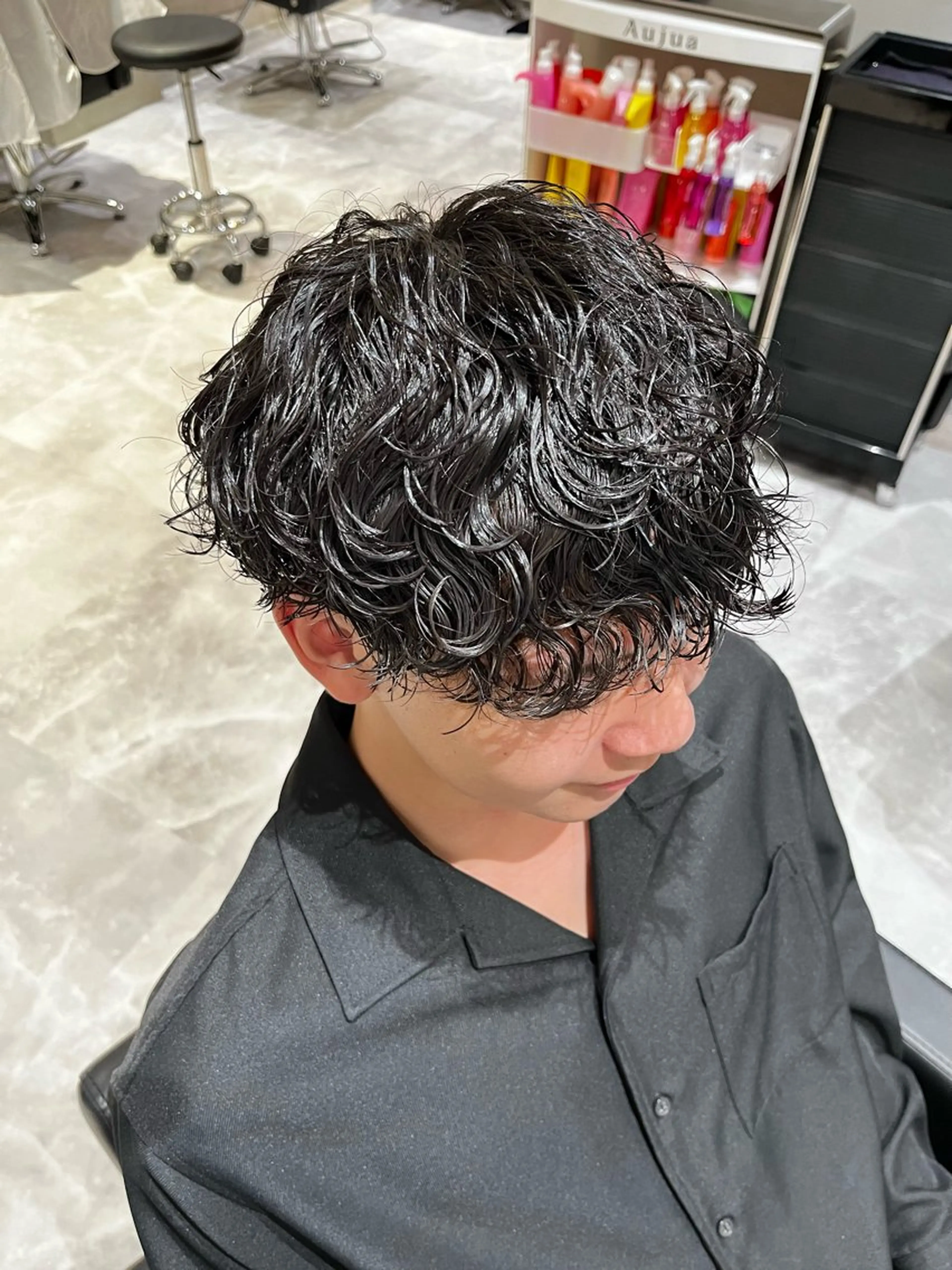 パーマ メンズ カット パーマ トリートメント ヘアセット 👑メンズパーマの 天才店長望月👑のヘアスタイル