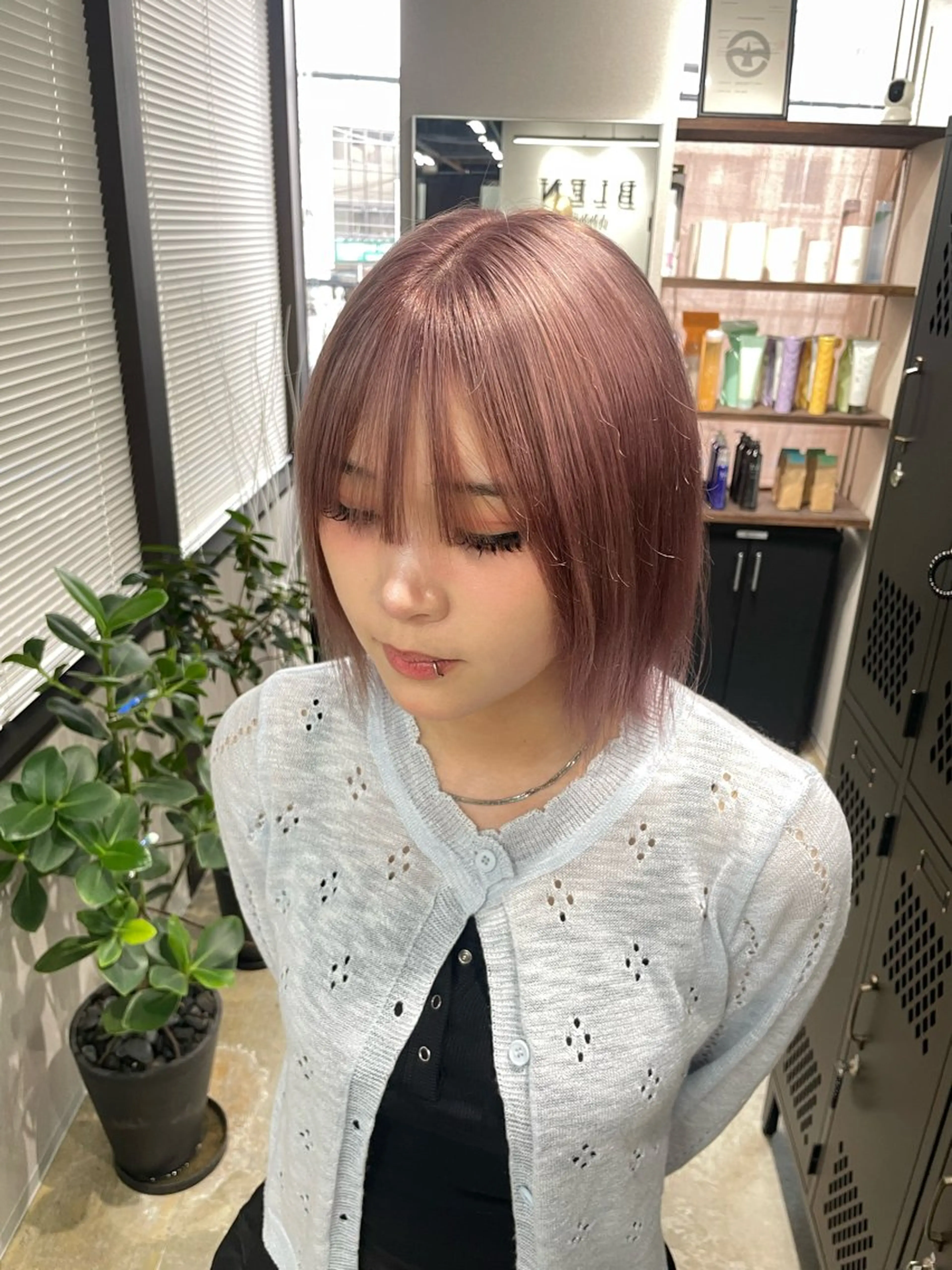 ミディアム カラー ピンクカラー ヘアカラー ブレンバイドット所属・ニュアンスカラー/ 🫧レミ(坊主)のヘアスタイル