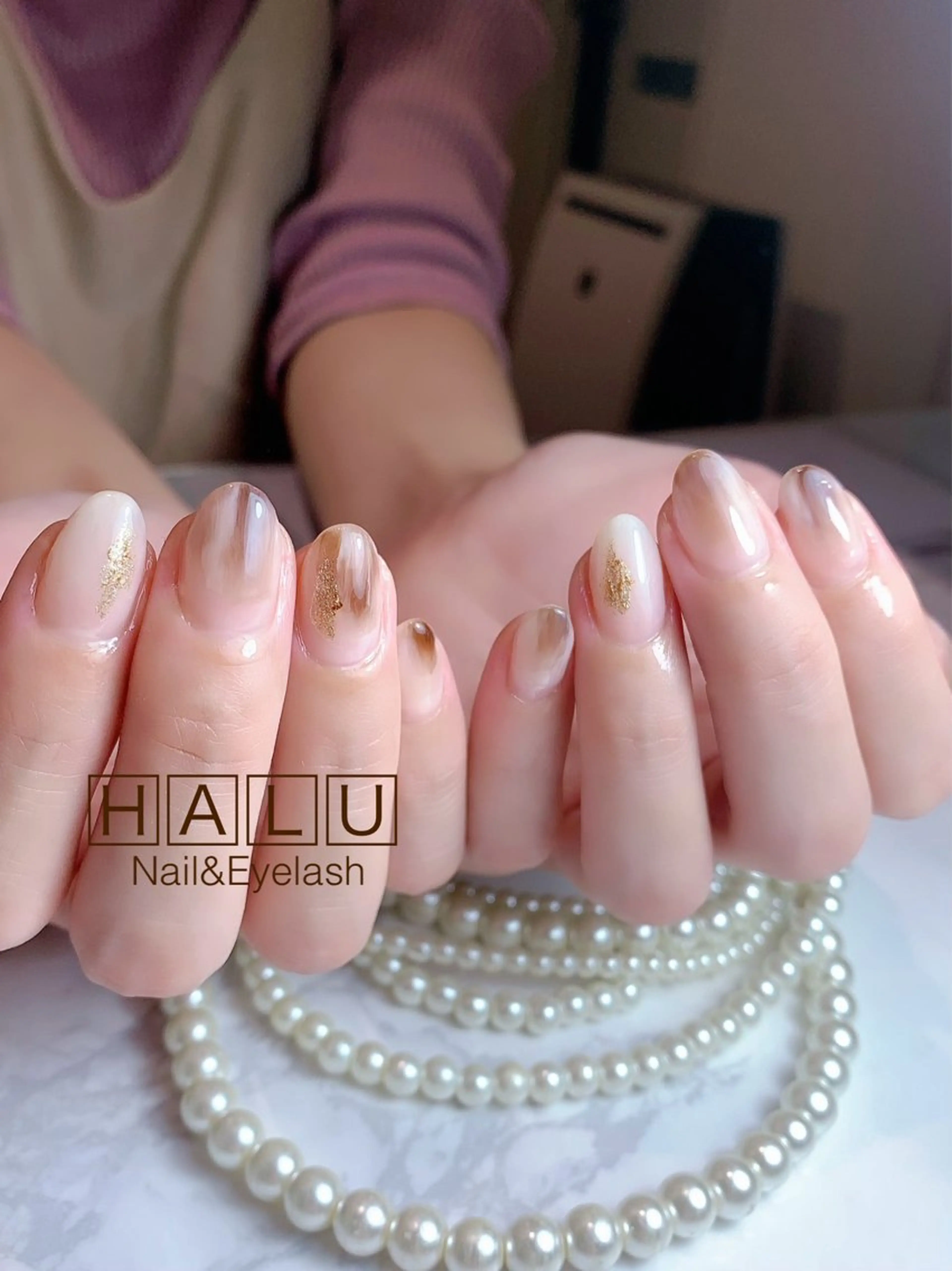 ネイル ニュアンスネイル HALU ハルのネイルデザイン
