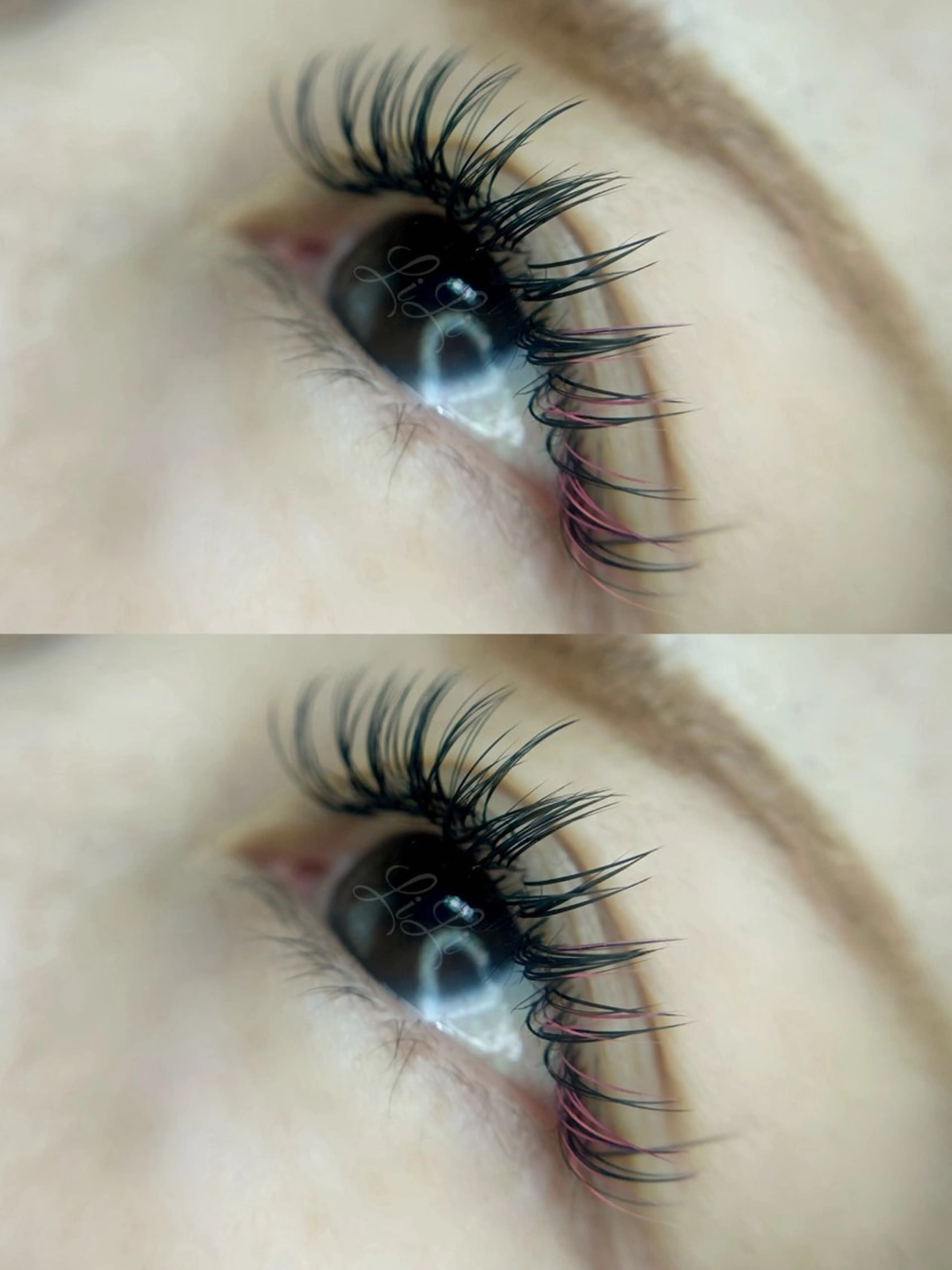 マツエク・マツパ カラーマツエク フラットラッシュ ボリュームラッシュ まつげエクステLiLi所属・まつげエクステ LiLiのマツエク・マツパデザイン