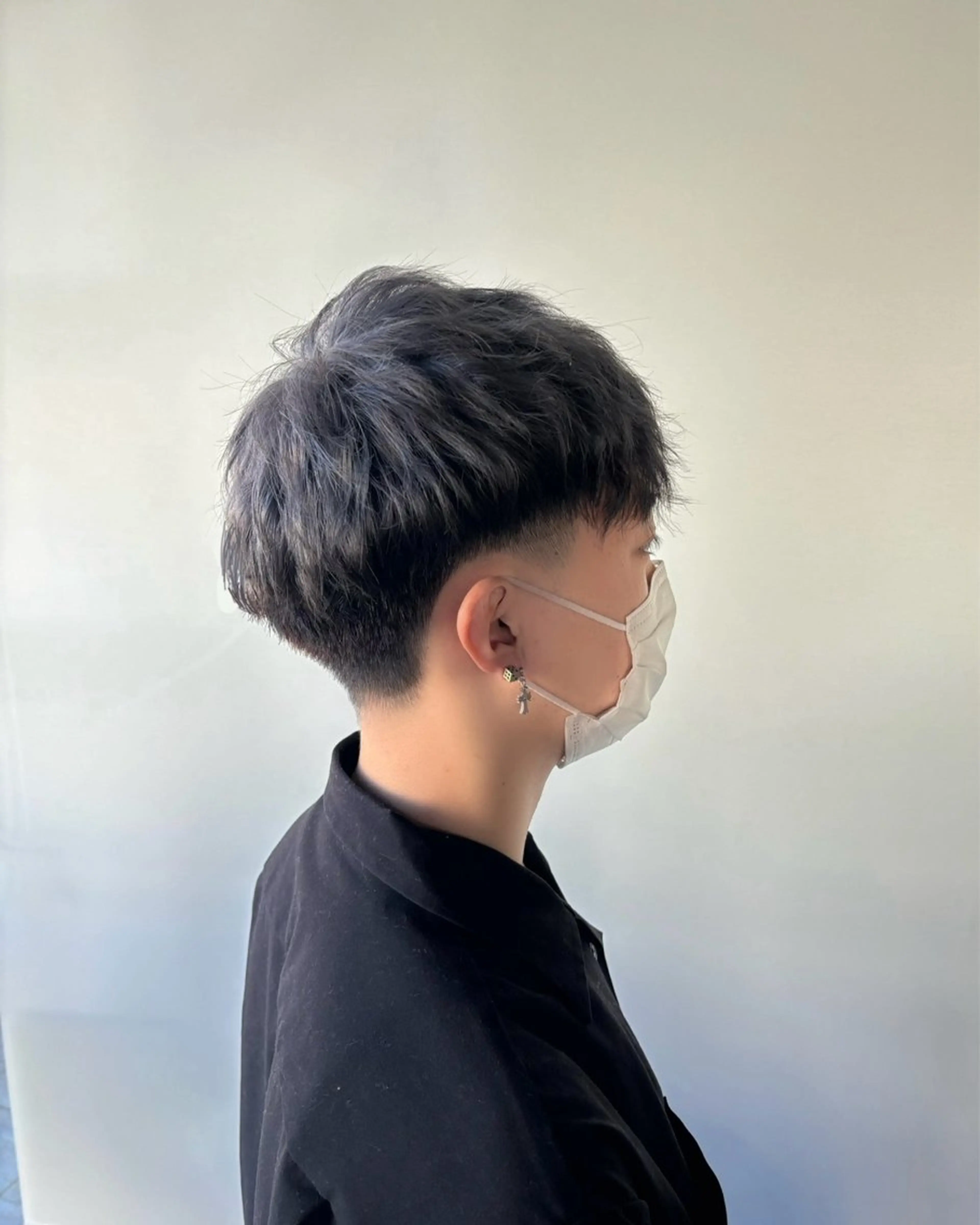 ショート カラー パーマ ヘアアレンジ メンズ キッズ よしなり あみのヘアスタイル