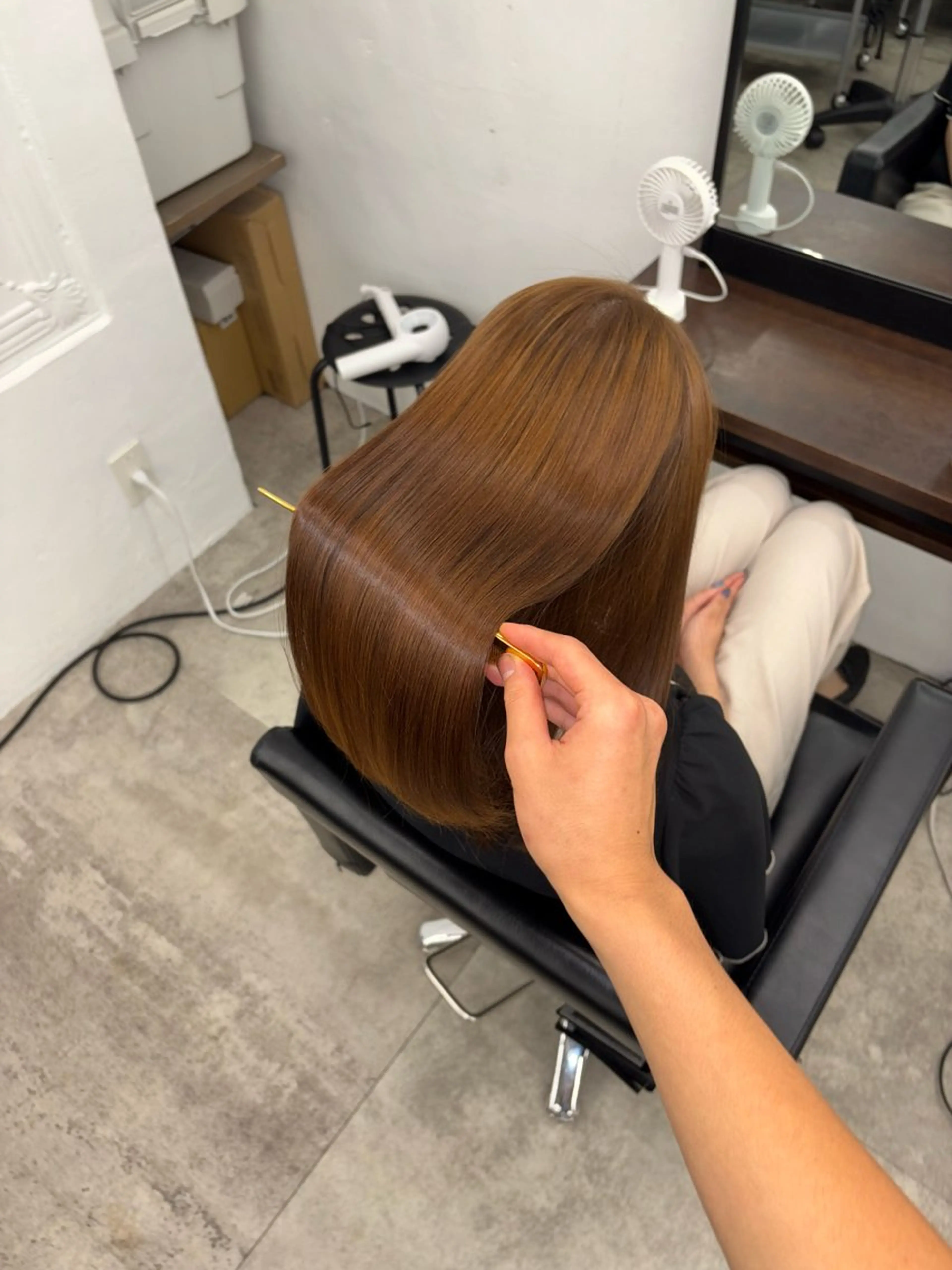 ロング 縮毛矯正 トリートメント 髪質改善/艶髪特化 /透明感✨️こうめいのヘアスタイル