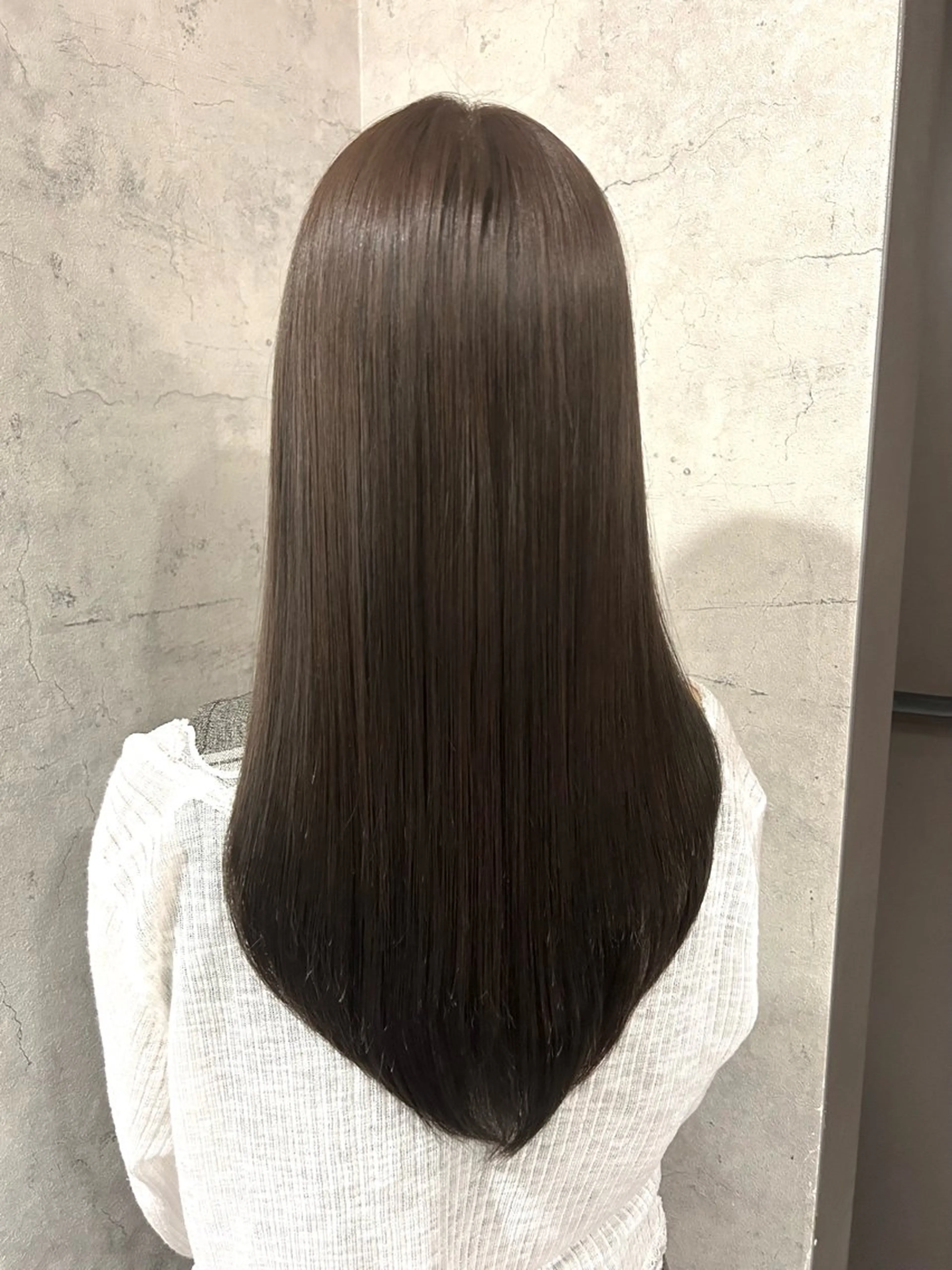 セミロング カラー 透明感カラー グレージュ ヘアカラー パーソナルカラー 診断🍀マリンのヘアスタイル