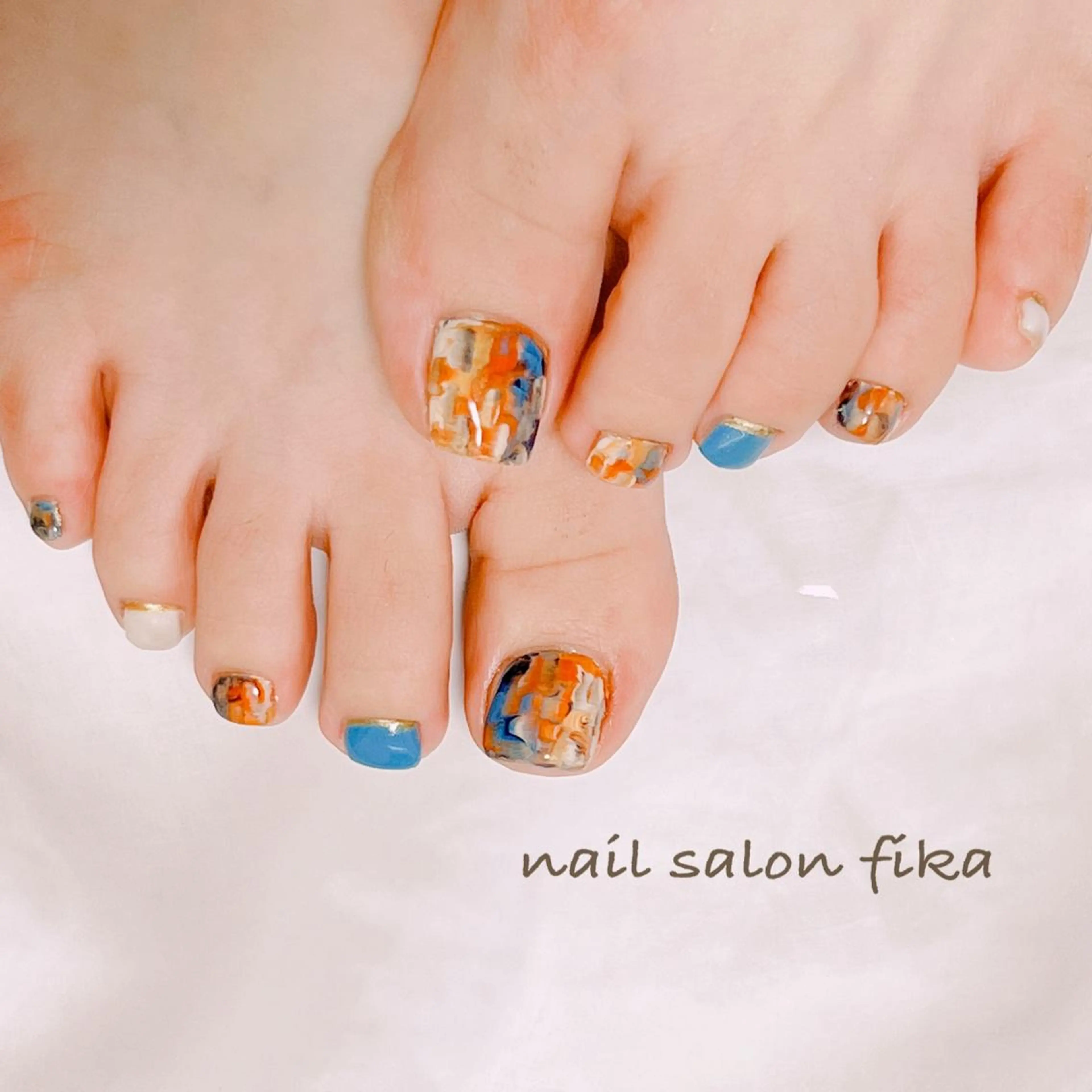 ネイル フットネイル フットネイル nail salon fikaのネイルデザイン