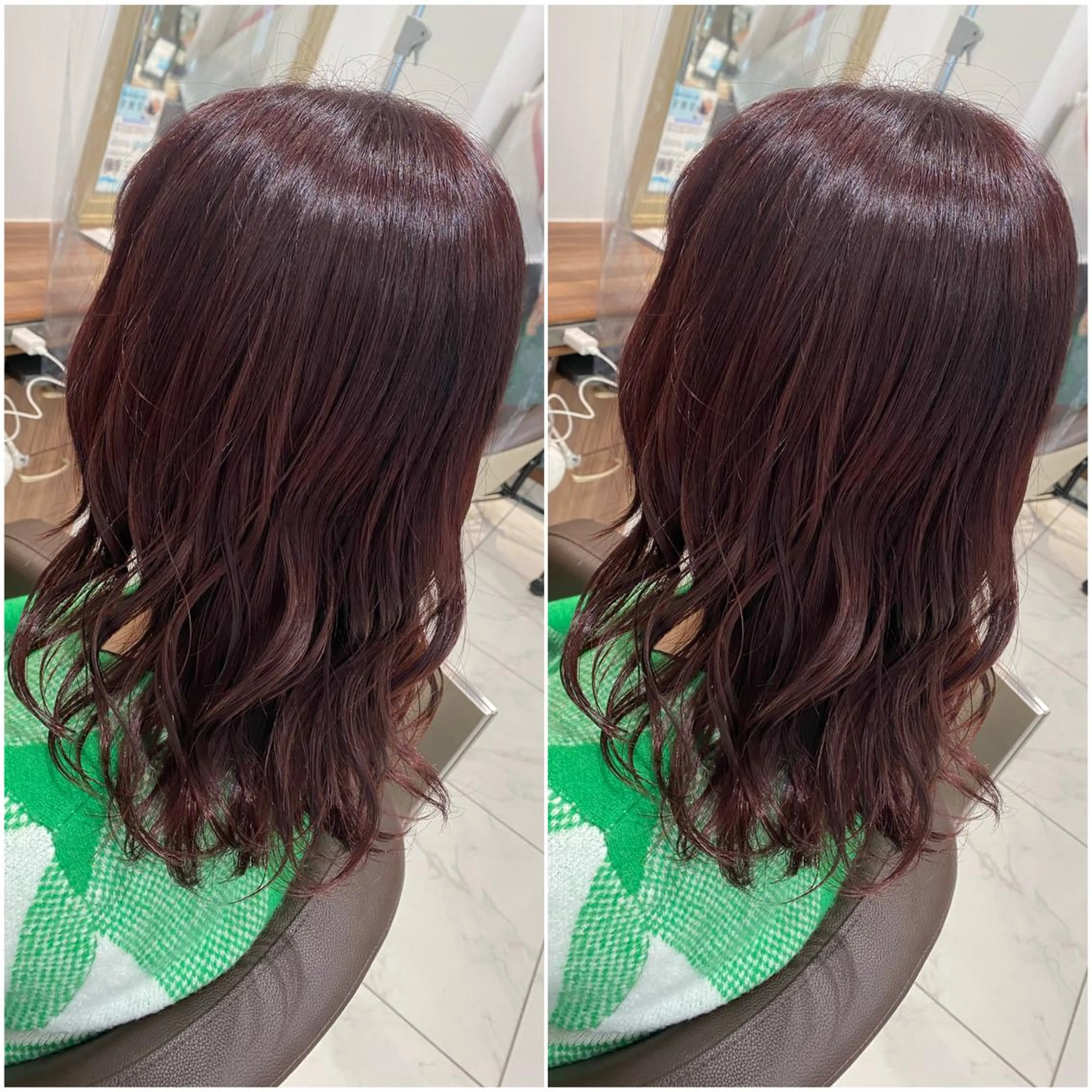 ミディアム カラー カット ヘアカラー 全席個室　暖色カラー Zina松園優香🌸のヘアスタイル