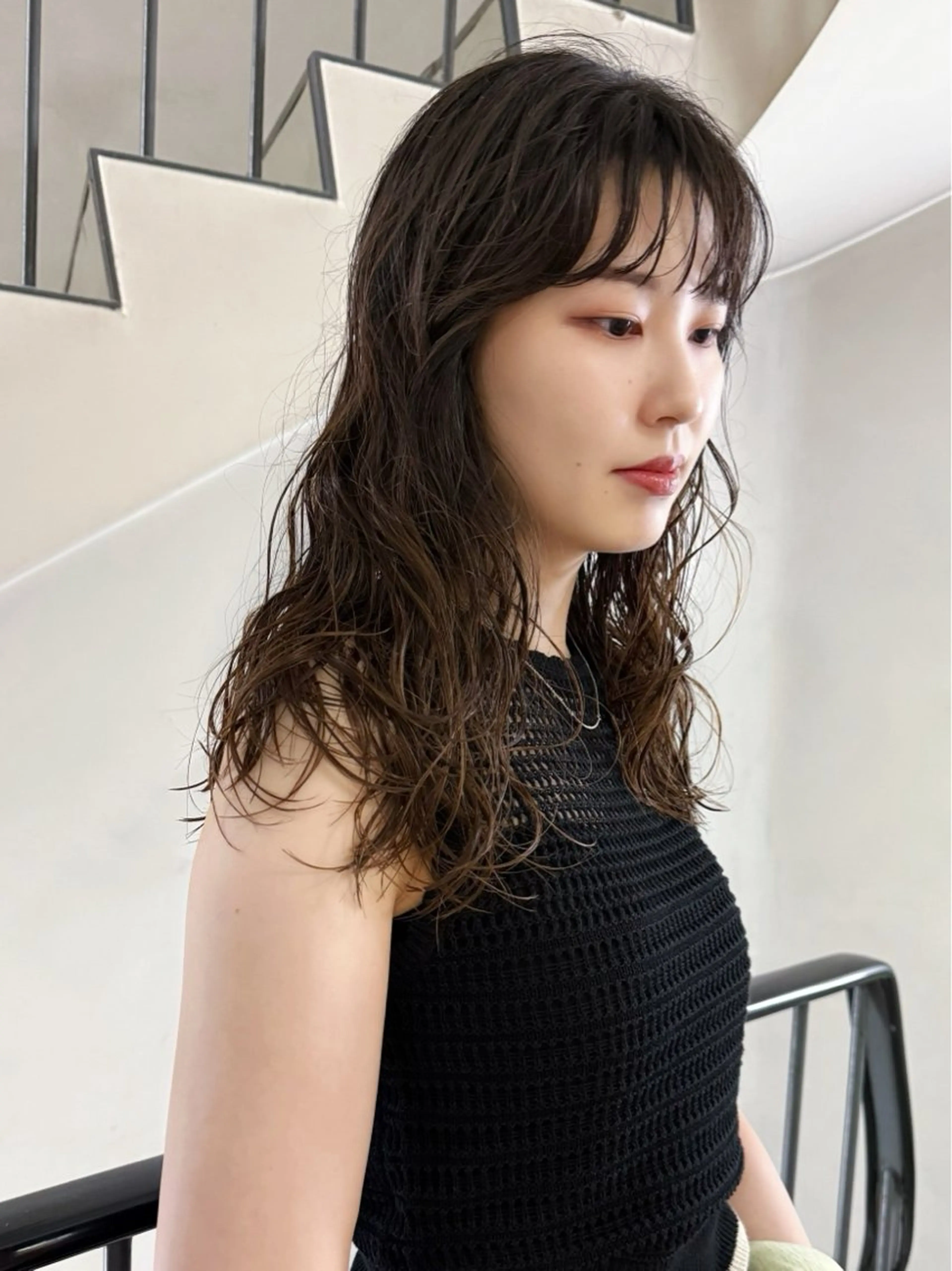 ロング パーマ ロング カット パーマ トリートメント hanami /名駅のヘアスタイル