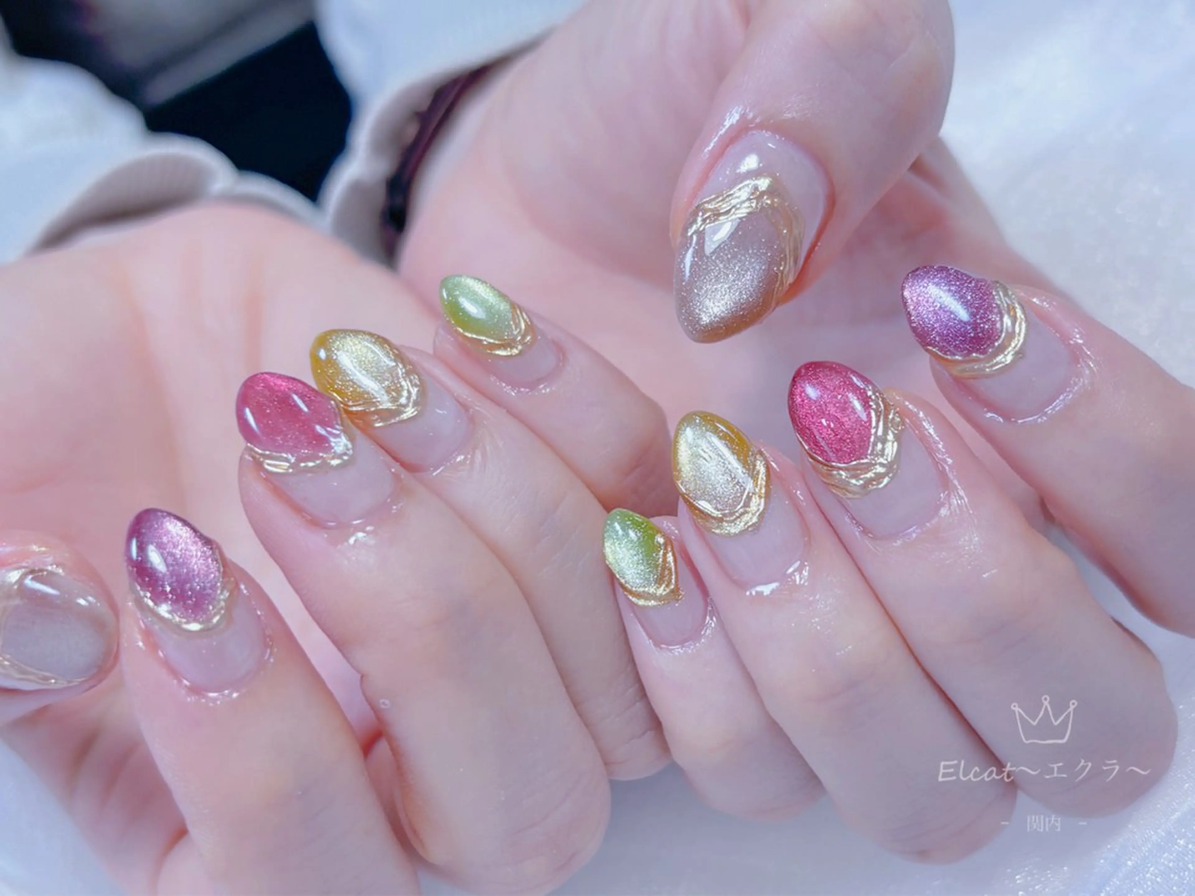 ネイル ネイルサロンエクラ 🫧Shizukaのネイルデザイン