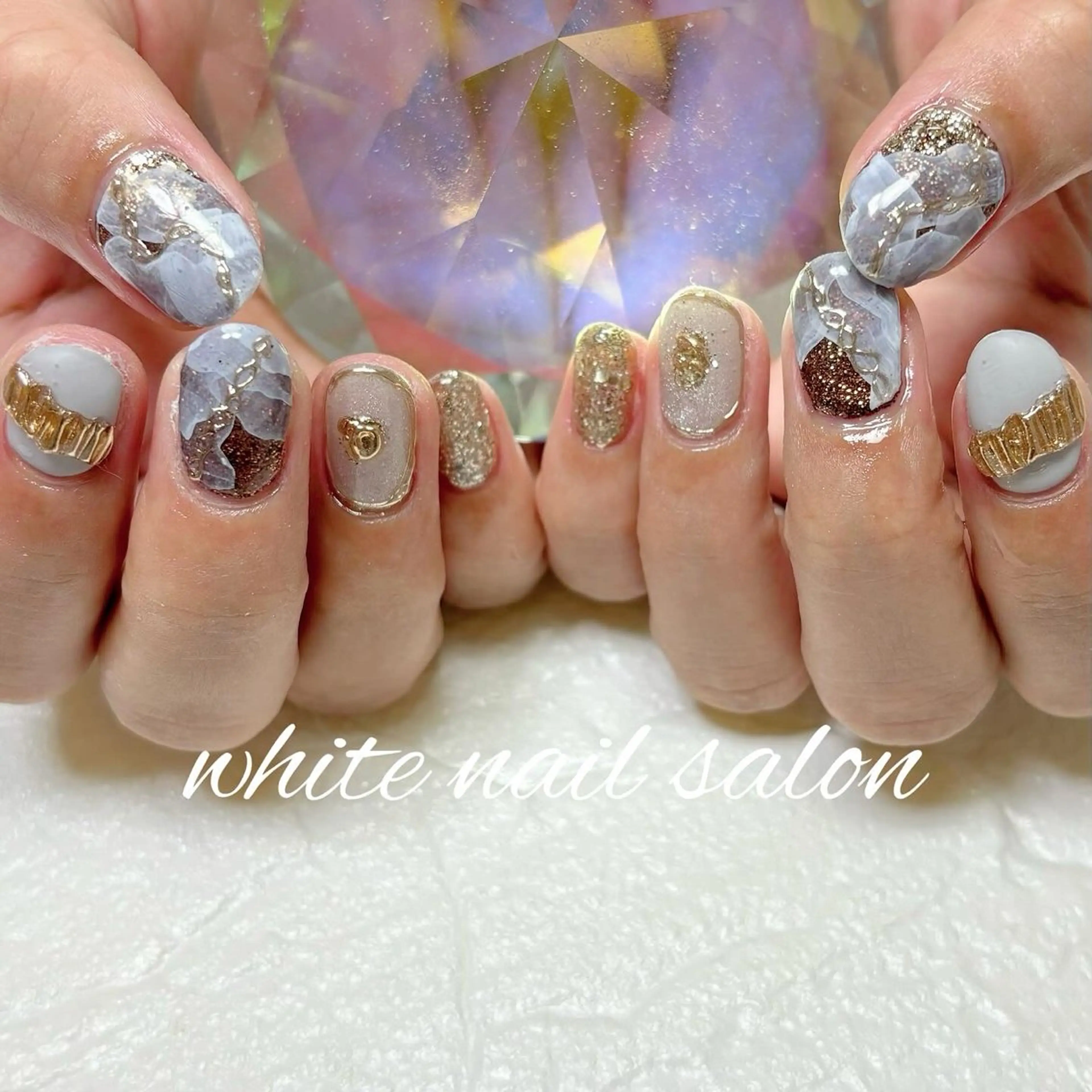 ネイル フットネイル 持ち込み ハンドネイル white nail salonのネイルデザイン