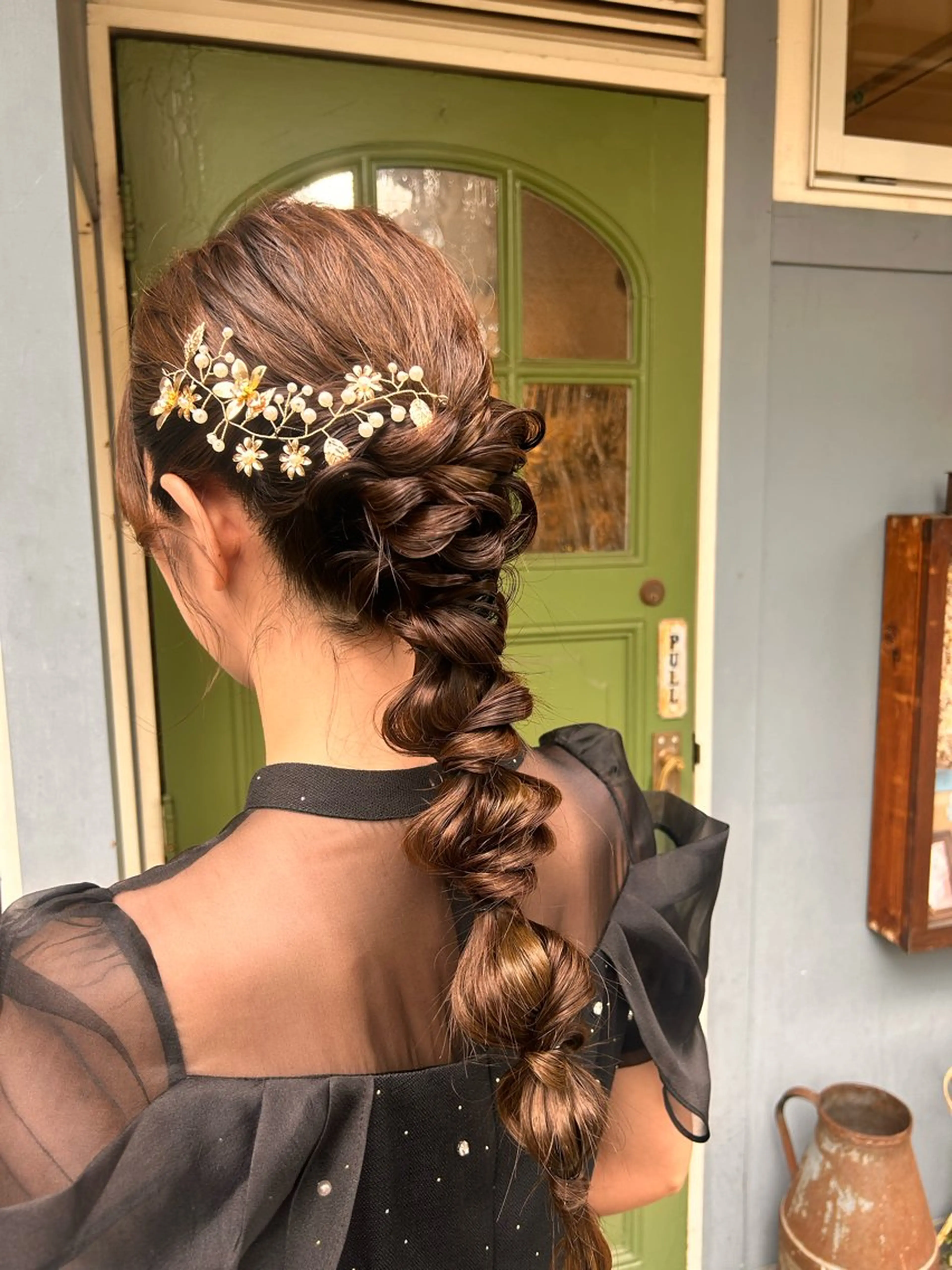 ミディアム ヘアアレンジ ヘアセット 清水千優/パーマ/透 明感カラー/メンズのヘアスタイル