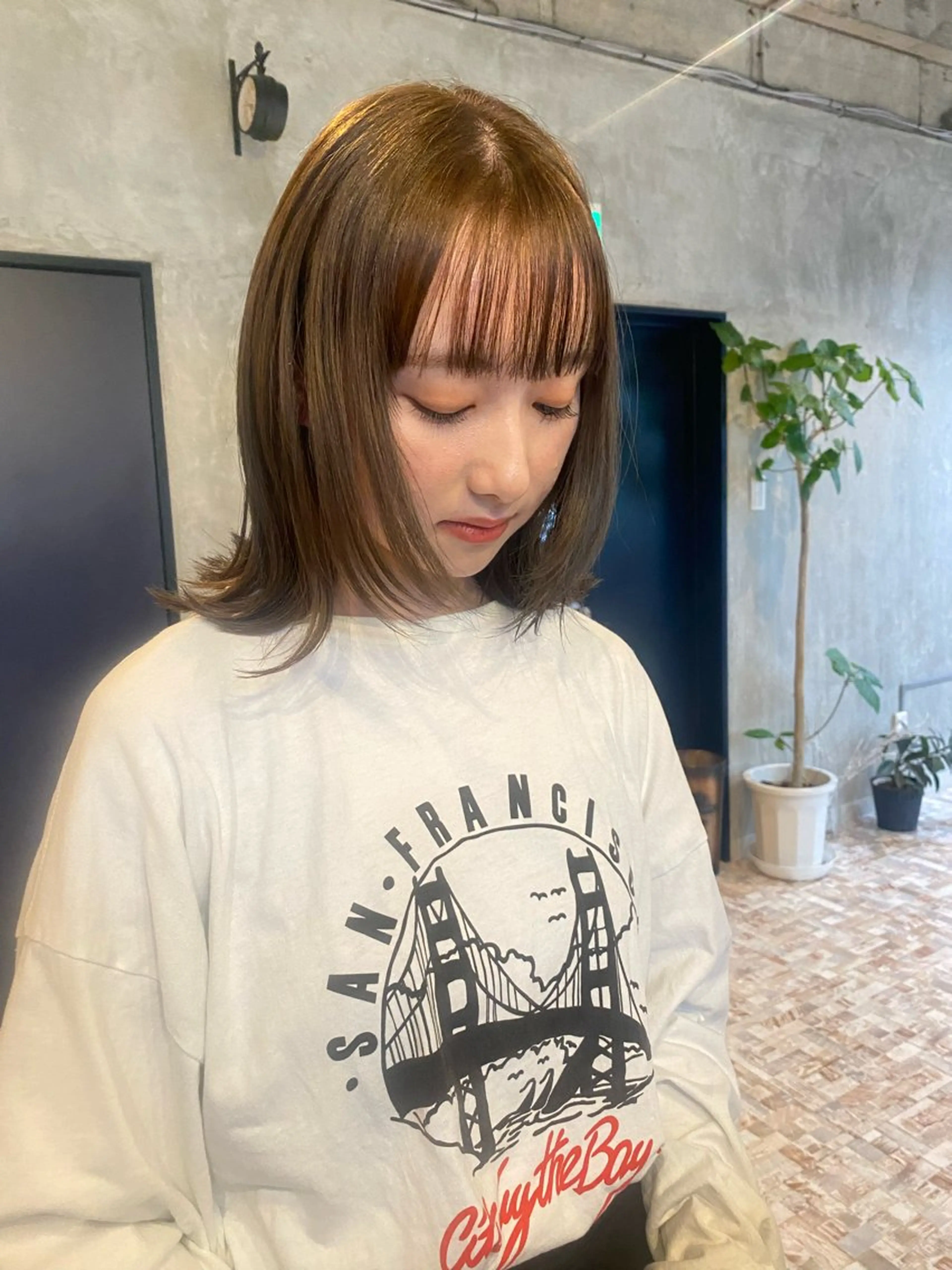 ((大人気メニュー))カット➕ブリーチなしダブルカラー➕トリートメント🧚🫧ྀིの写真