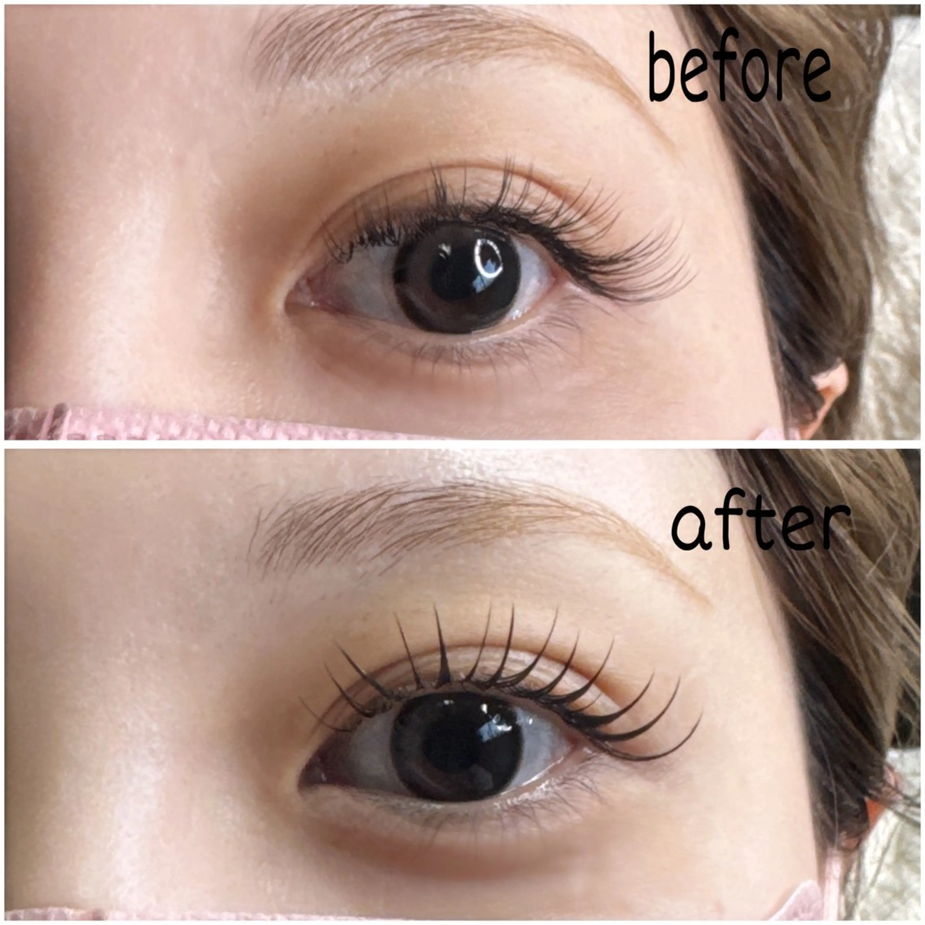 マツエク・マツパ Cカール フラットラッシュ マツエク khon-taa  uut所属・khontaauut mariのマツエク・マツパデザイン