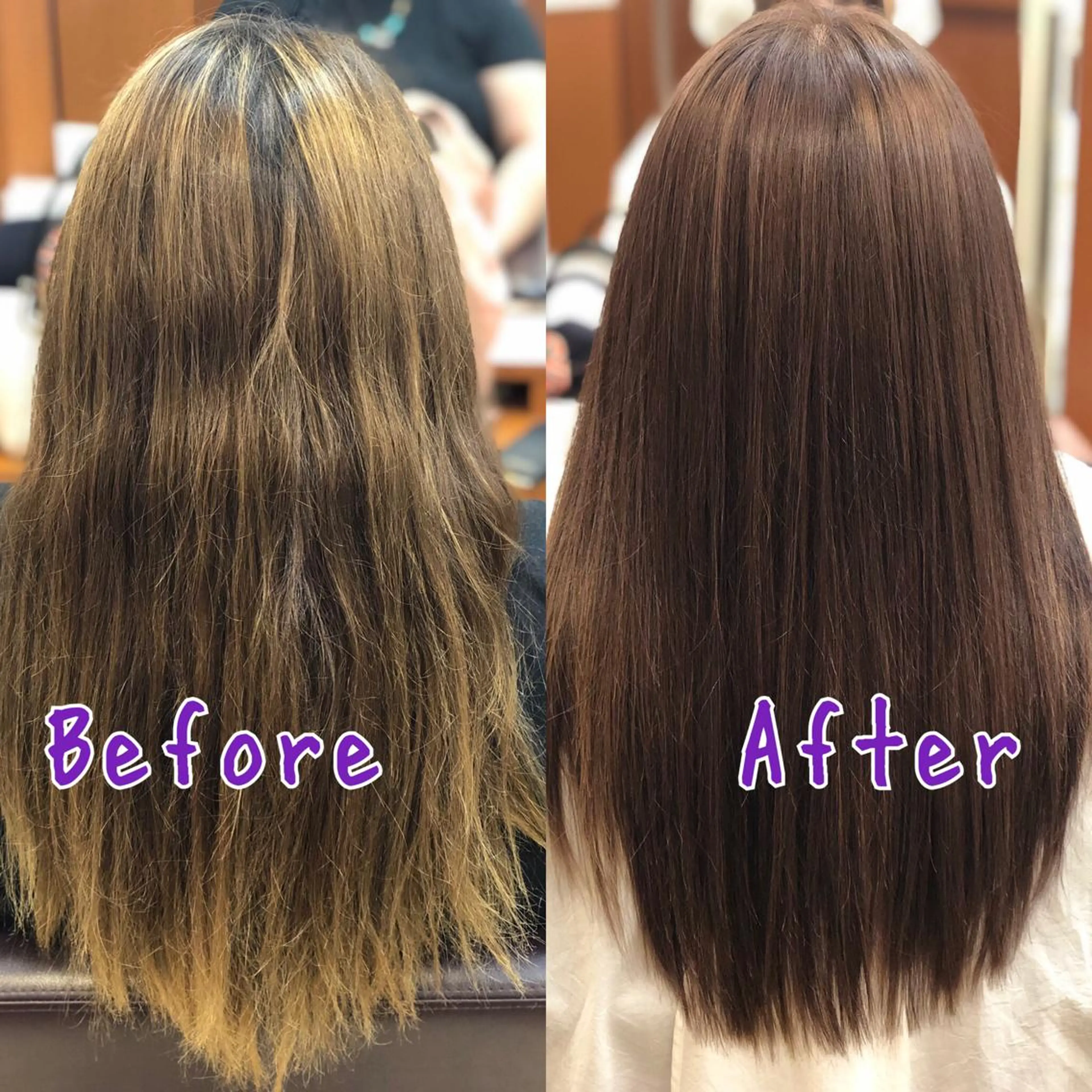 セミロング カラー 髪質改善 トリートメント FAHREN-PURE所属・韓国ヘアカラーパーマ 遠藤のヘアスタイル