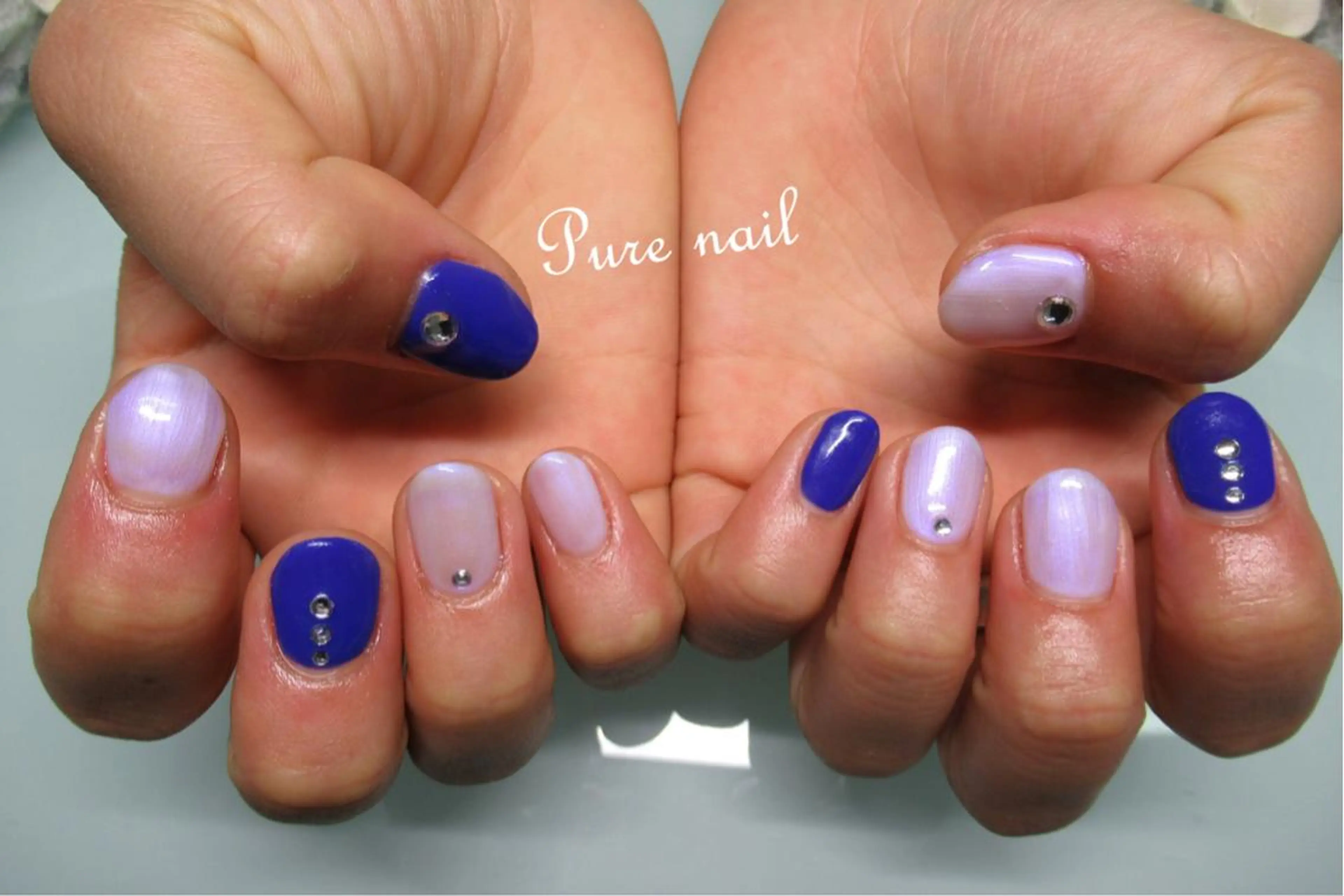 ネイル シンプルネイル ストーンネイル feliz salonのネイルデザイン