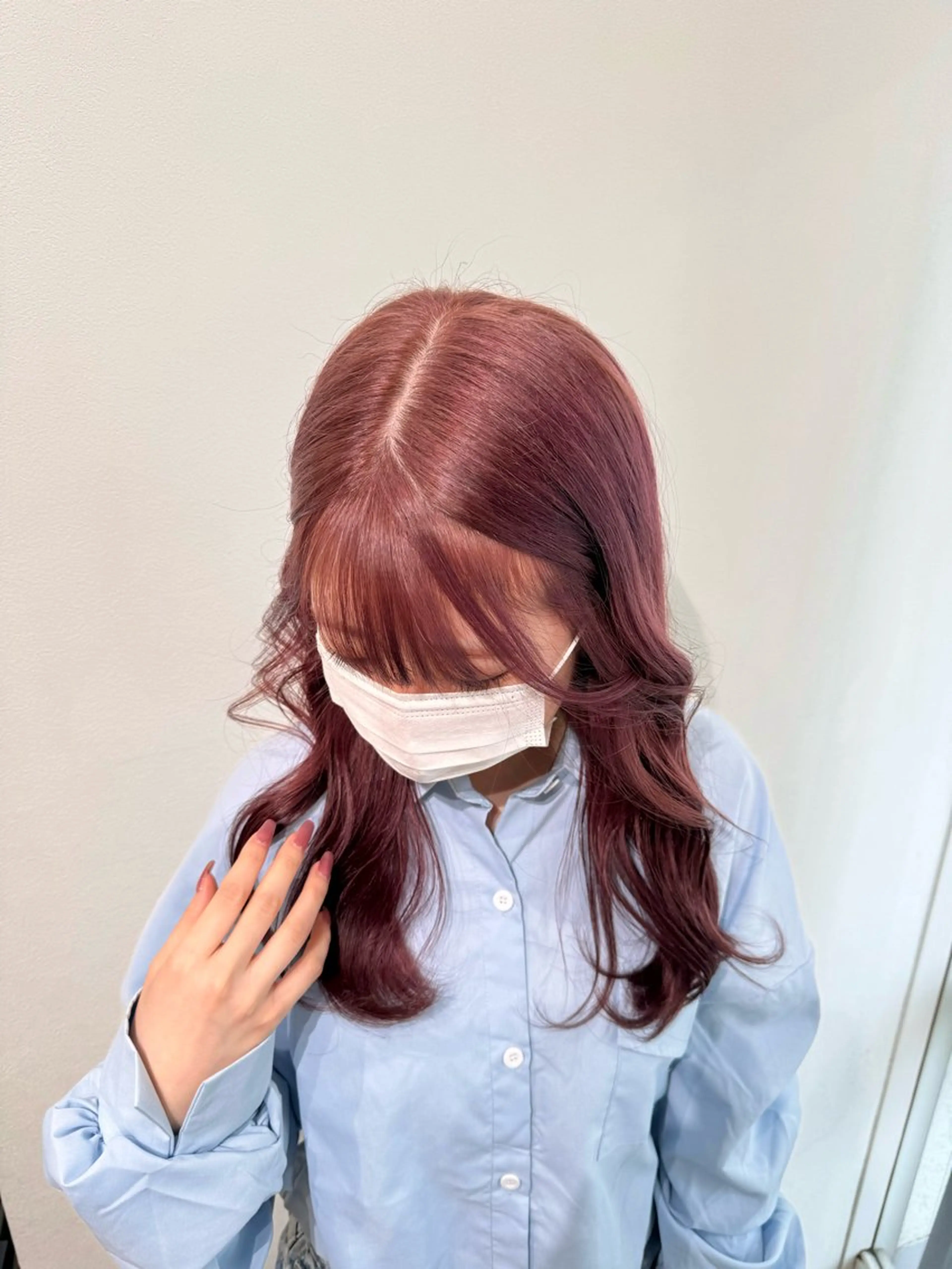 セミロング カラー ベージュカラー ブリーチ 透明感カラー ダブルカラー ラベンダーカラー ヘアカラー 𝙎𝙚𝙞𝙧𝙖 ☆カット/パーマのヘアスタイル