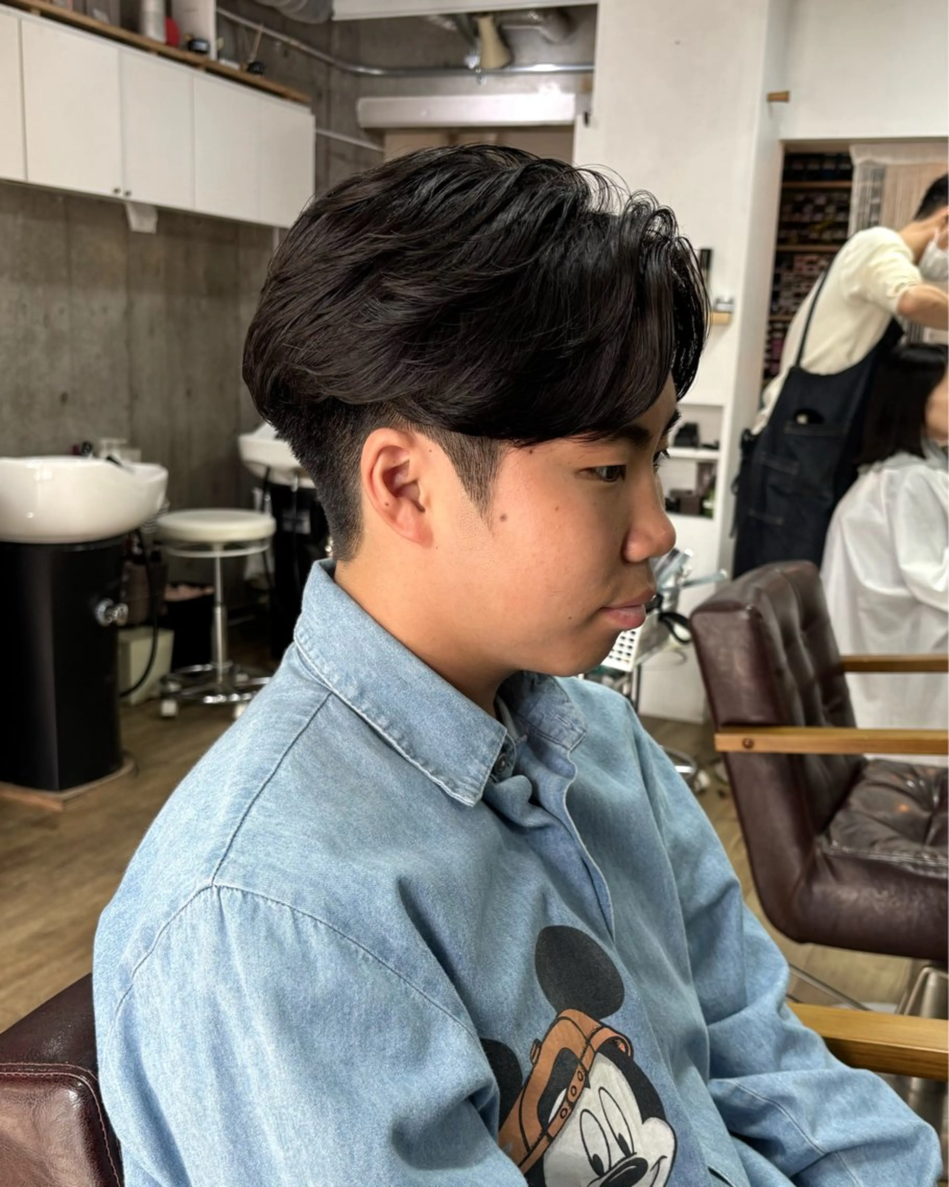 ミディアム パーマ メンズ ミディアムパーマ メンズパーマ ニュアンスパーマ カット パーマ homme, famille raugh【オム・ファミーユ・ラグ】所属・【メンズ特化】パーマ /マッシュ/たいちのヘアスタイル