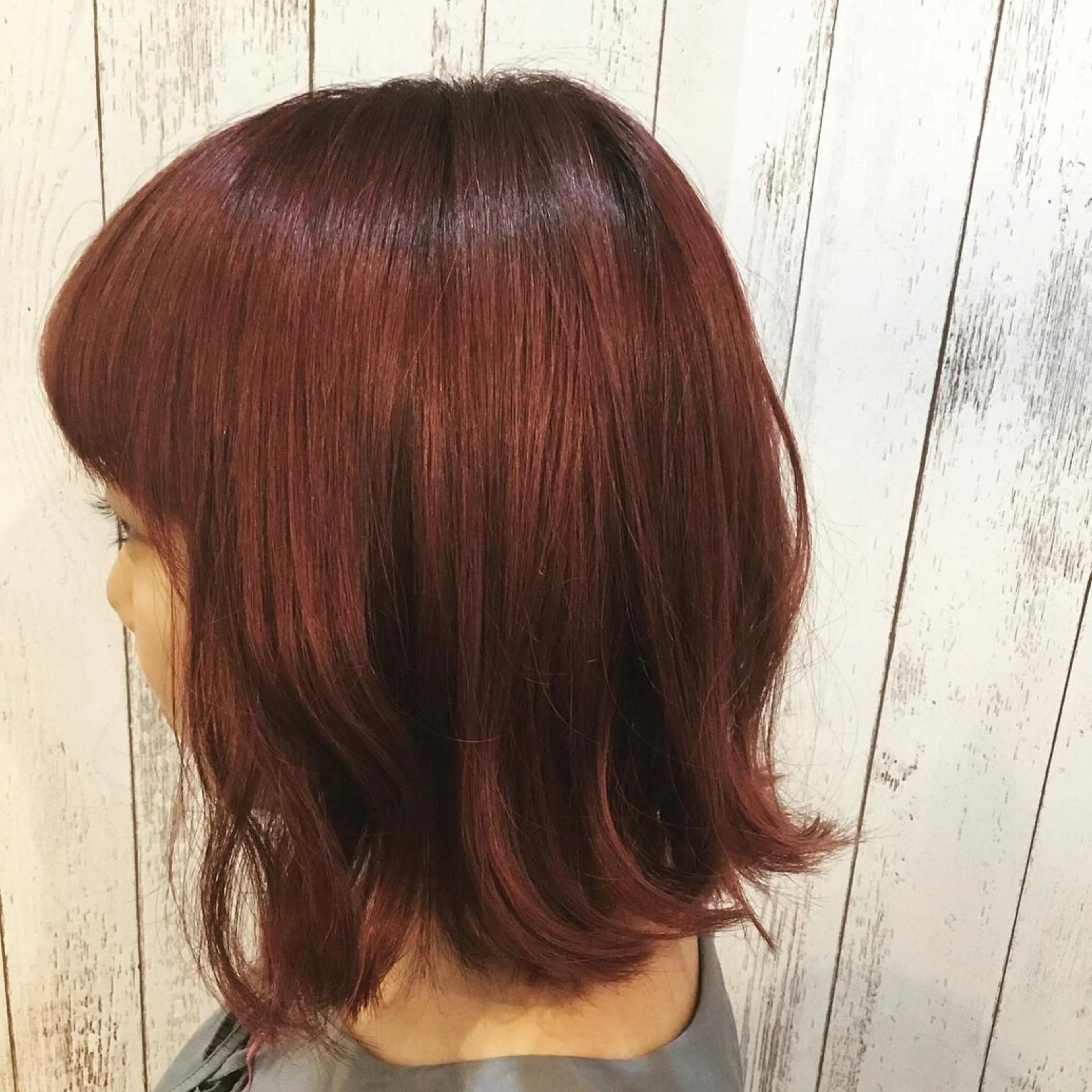 ミディアム カラー パーマ 金崎 新吾のヘアスタイル