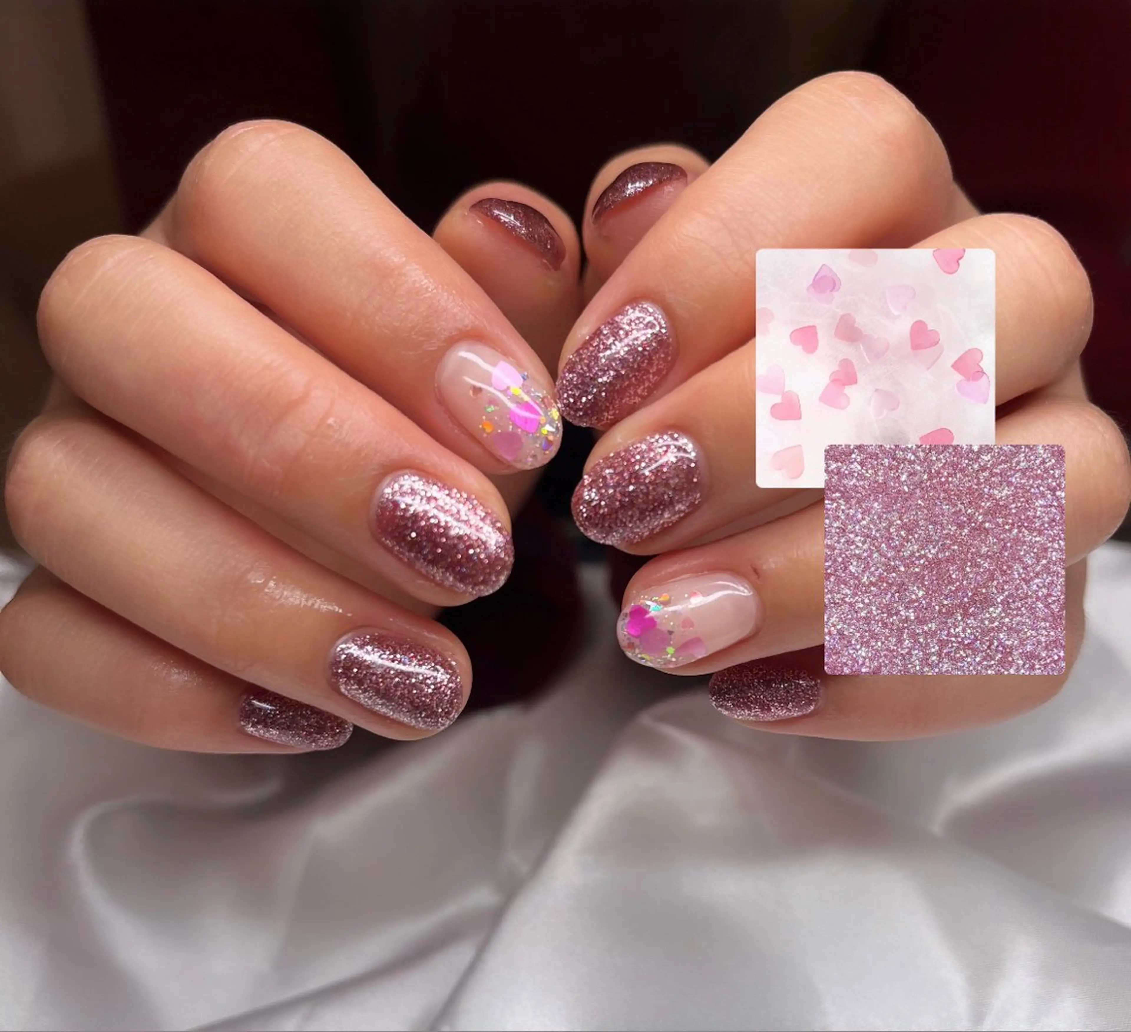 ネイル ハート ハンドネイル HazeGrass NAILのネイルデザイン