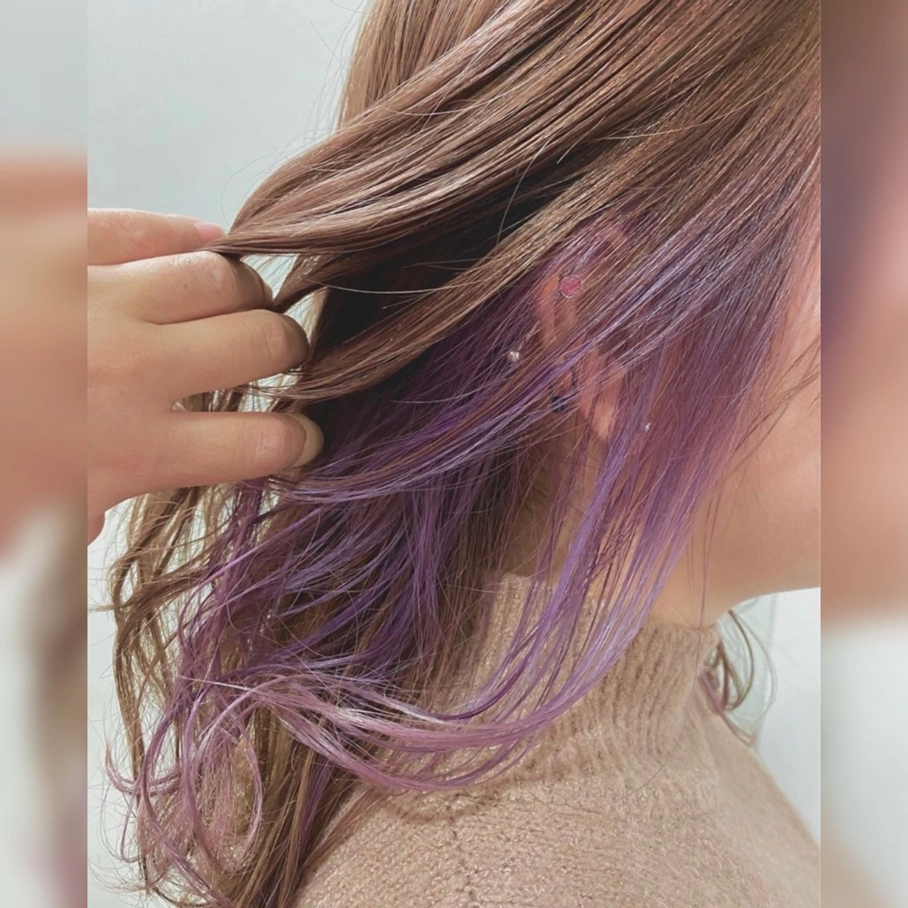 セミロング カット ヘアカラー お子様と美容室🧸 HidamaRi絢菜のヘアスタイル