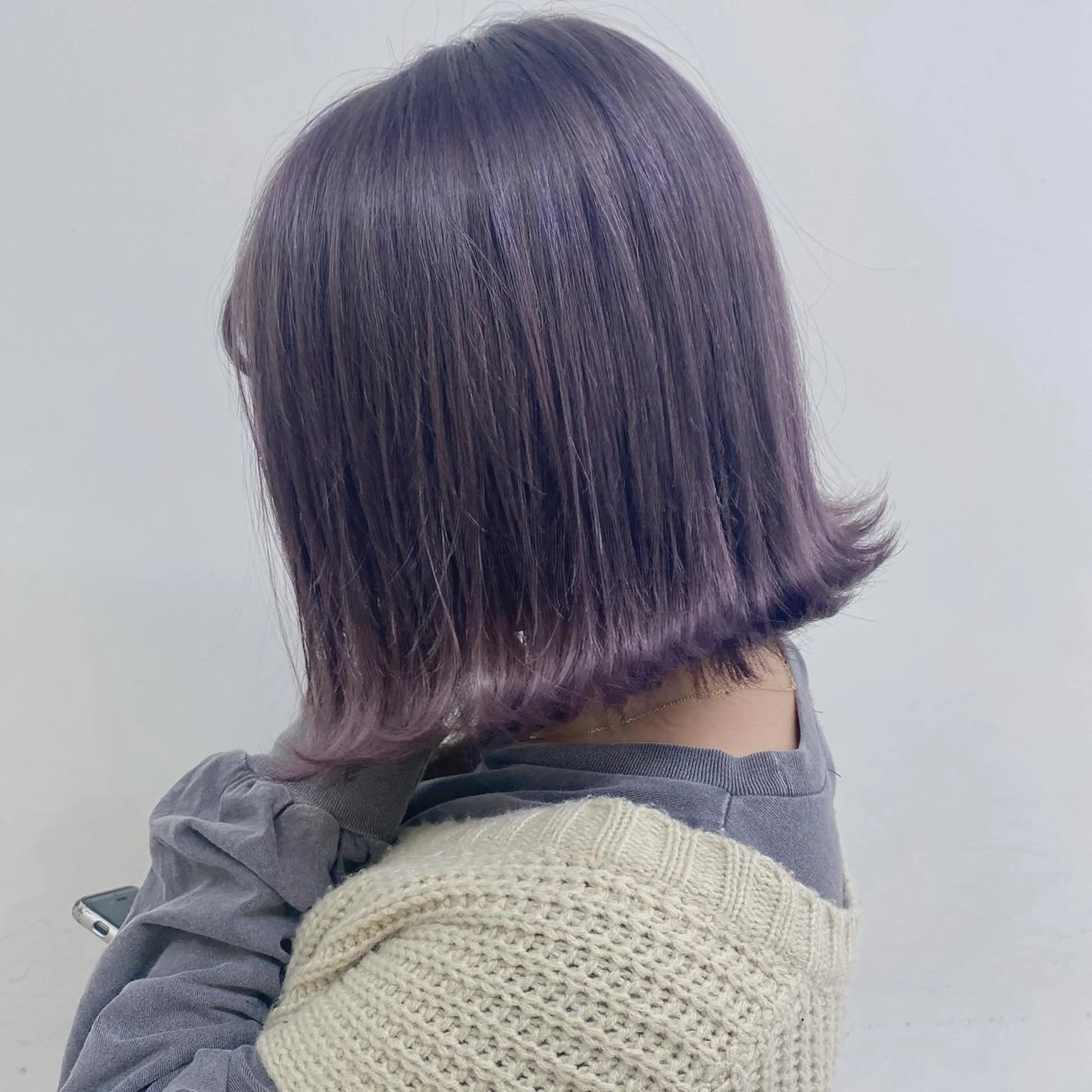 セミロング カラー ♡透け感カラー 大賀哲平♡のヘアスタイル