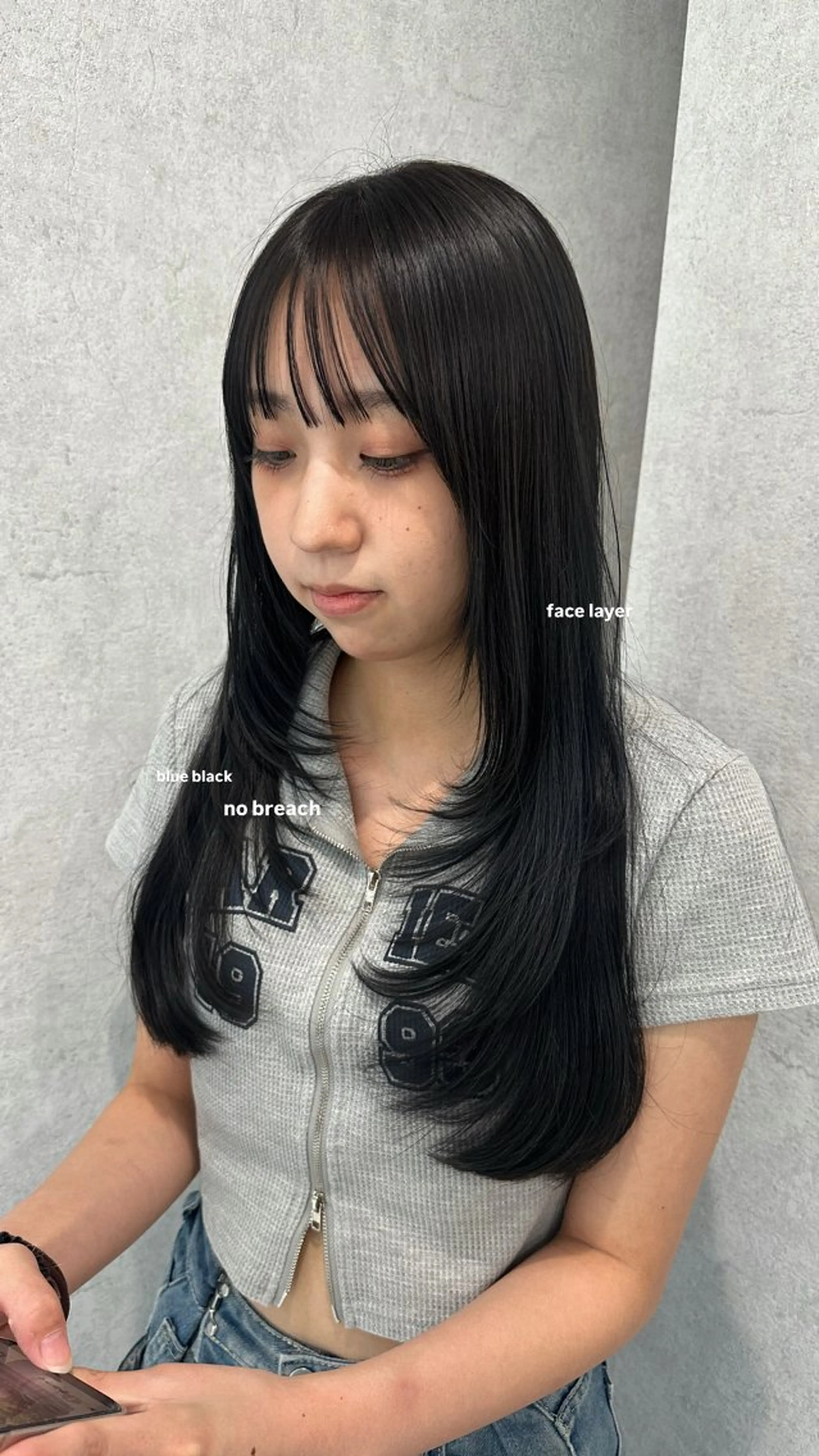 ロング カラー カット ヘアカラー トリートメント v-lab studio所属・韓国レイヤーカット/ 艶カラー/ noaのヘアスタイル