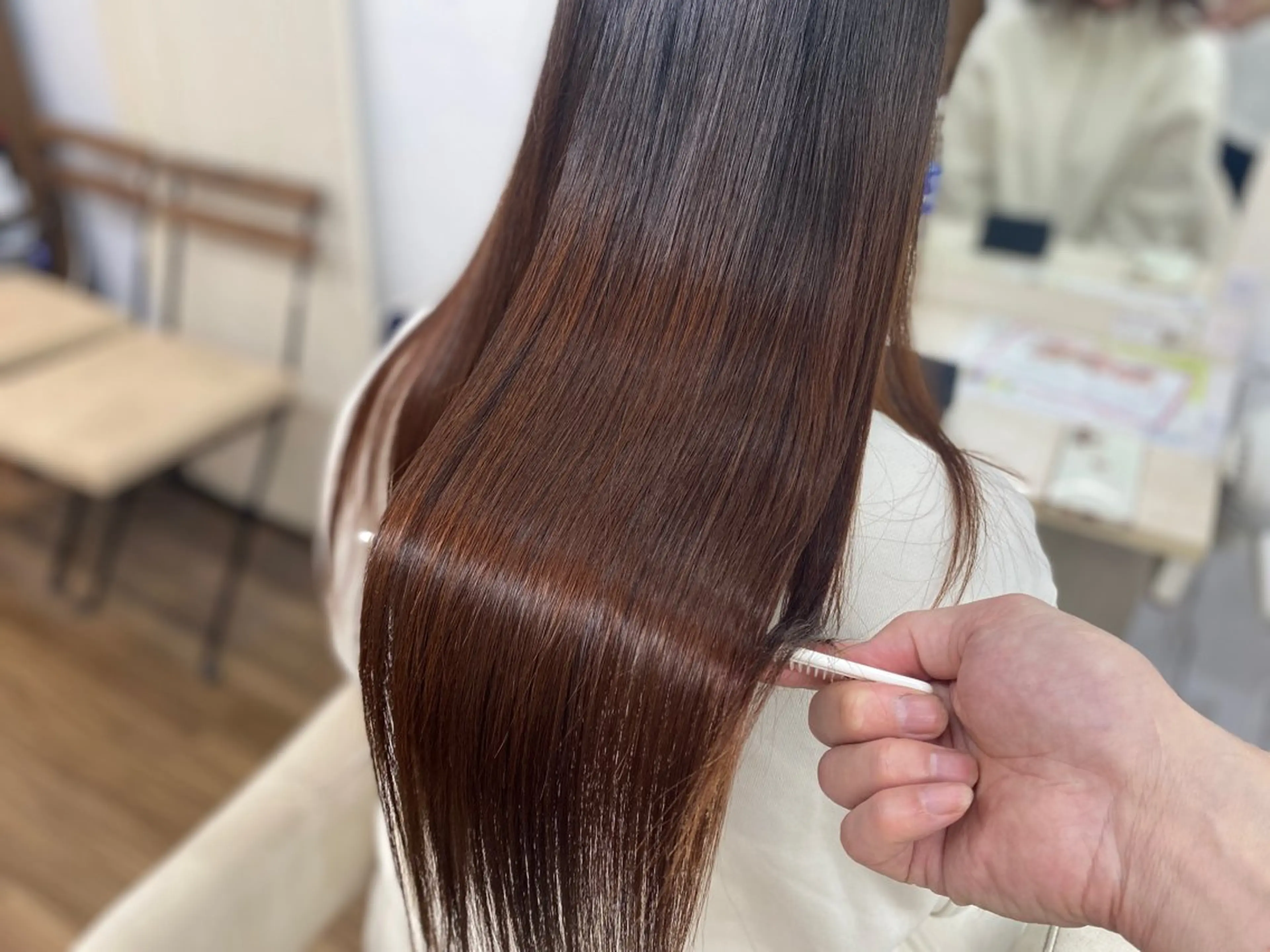 ロング 髪質改善 トリートメント トリートメント GLOSS 心斎橋 山上のヘアスタイル