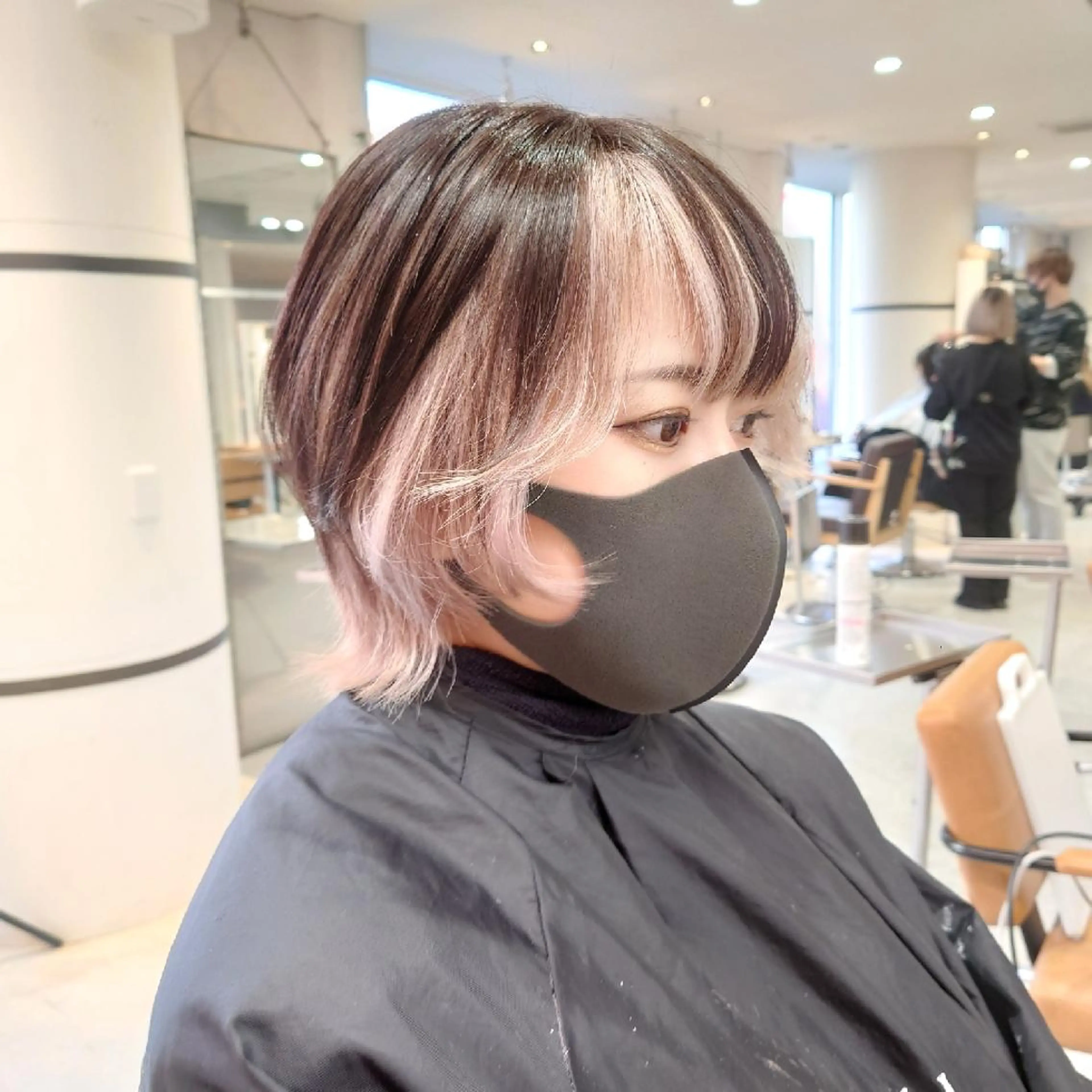 ショート カラー ピンクカラー ホワイトピンク ヘアカラー トリートメント 艶髪✨ブリーチ職人 井手正康のヘアスタイル