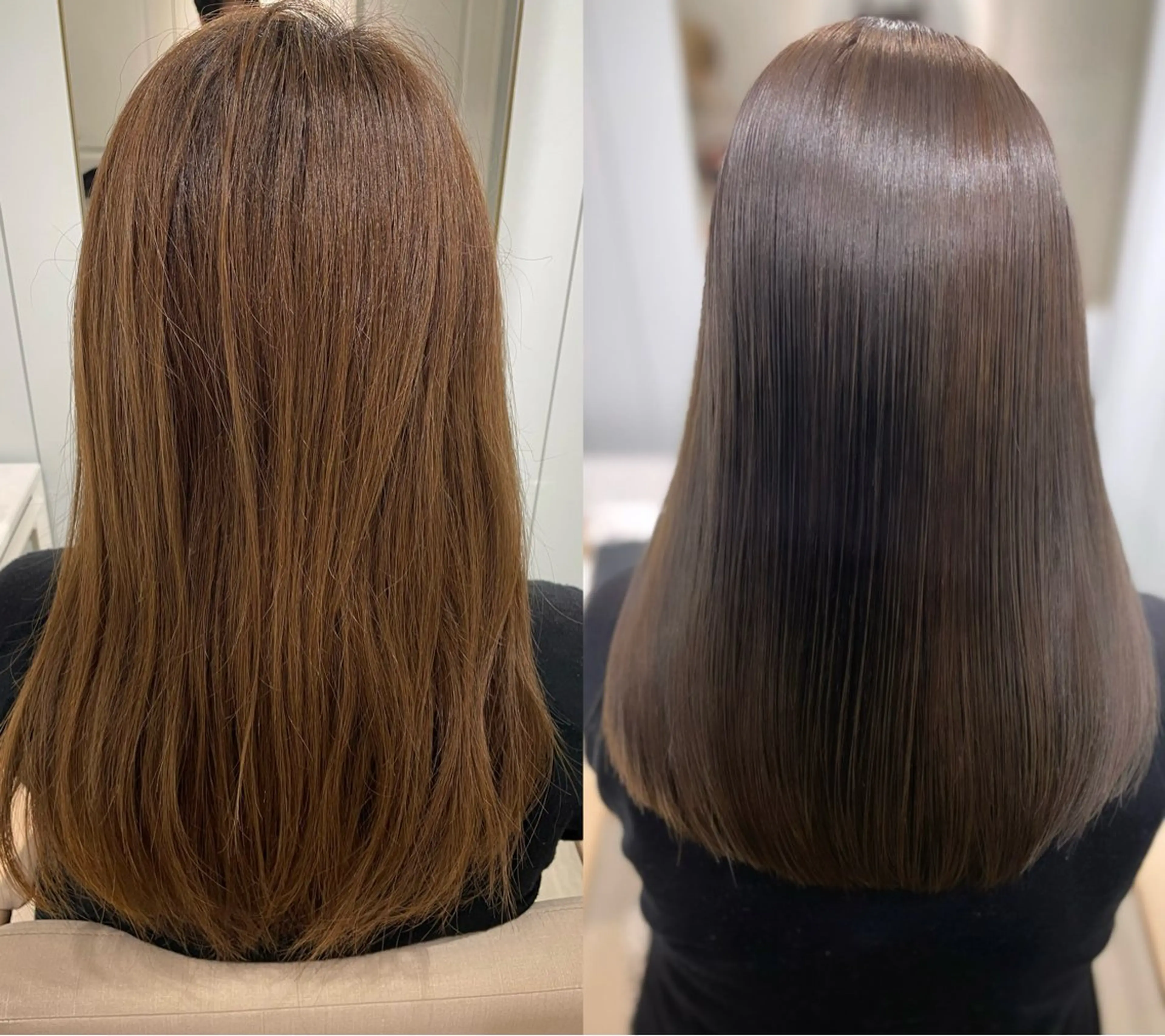 ロング くびれヘア 顔まわりレイヤー ハイレイヤー 髪質改善 韓国風ヘア カット ヘアカラー 縮毛矯正 トリートメント 梅田縮毛矯正◻︎髪質 改善◻︎細見　了眞のヘアスタイル