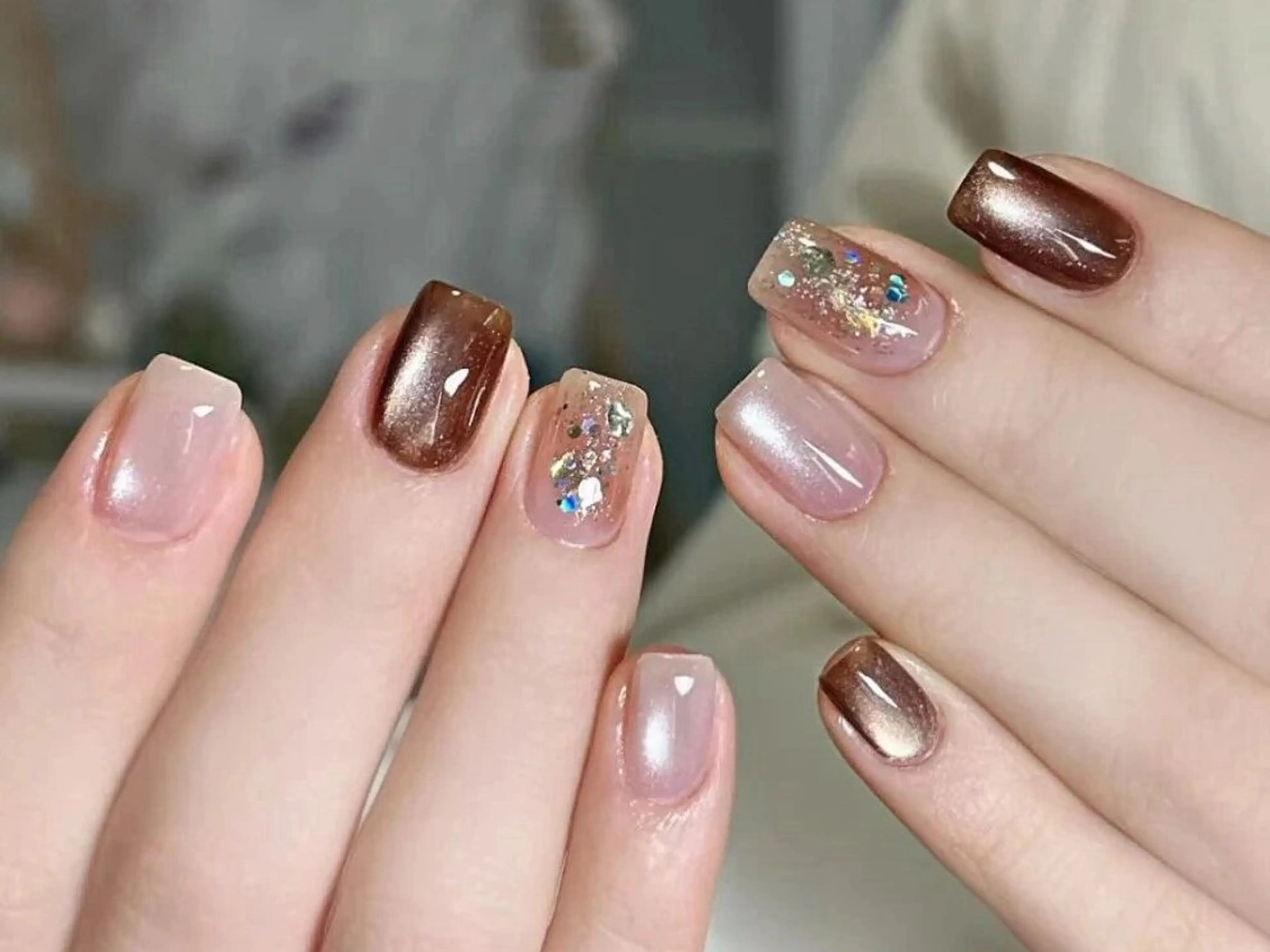 ネイル More Glam Nailsalon 大宮東口店 ～韓国ネイル・ワンホンネイル・スカルプネイル～所属・大宮 愛のネイルデザイン