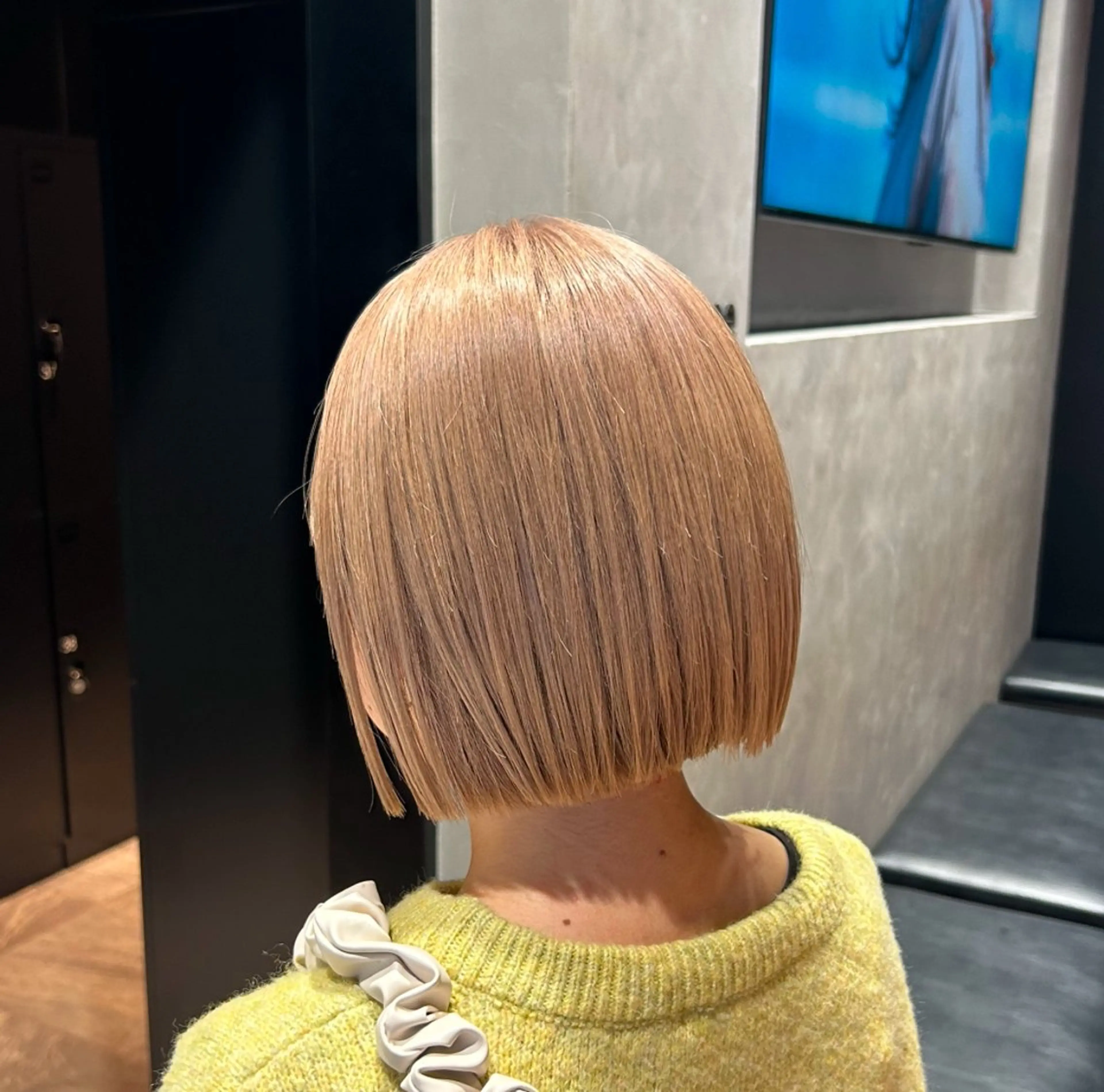 ショート カラー レイヤー/ボブ/透明 感カラー/佐藤奈由のヘアスタイル