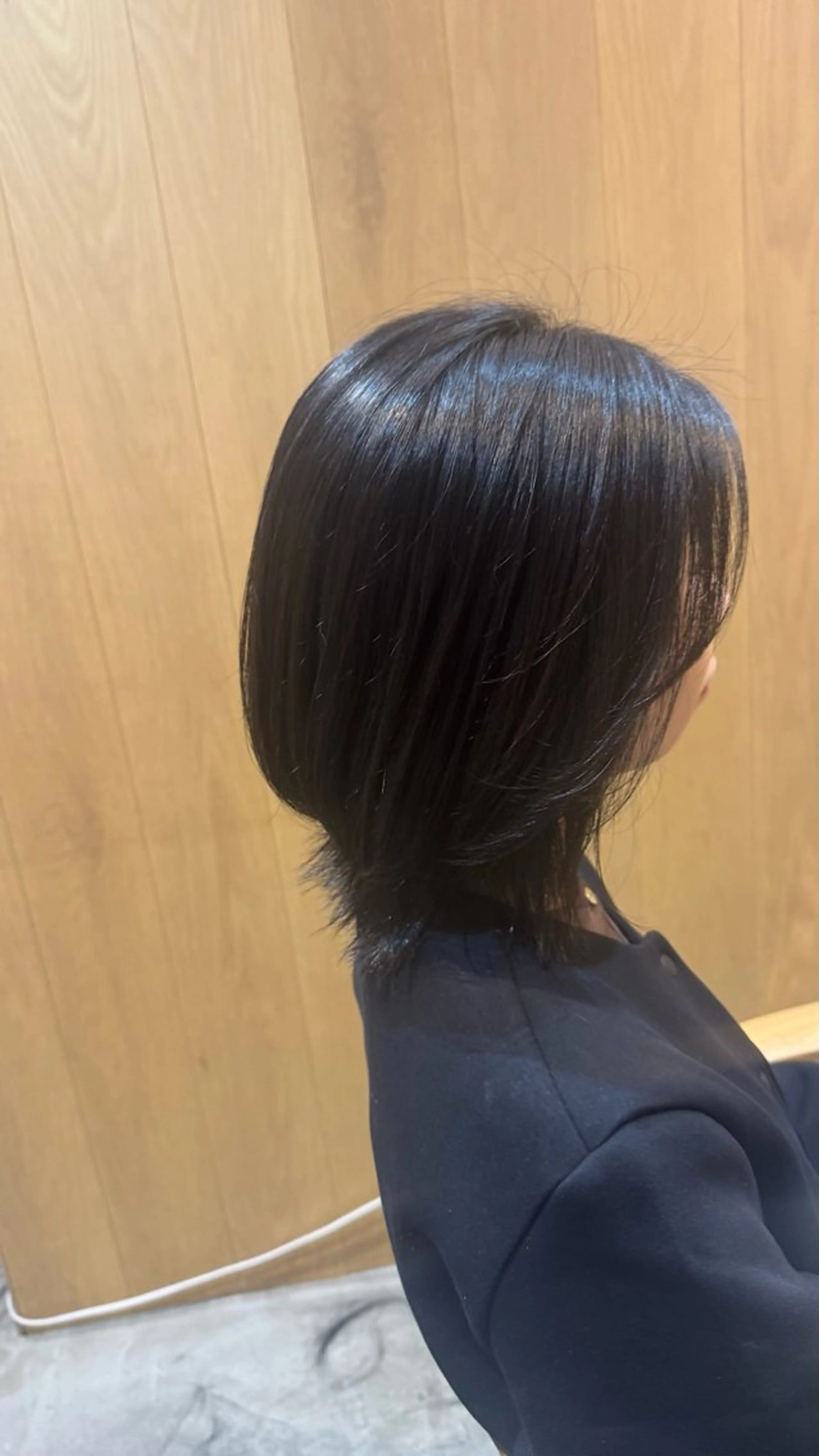 ミディアム くびれヘア 透明感カラー/ MIOのヘアスタイル