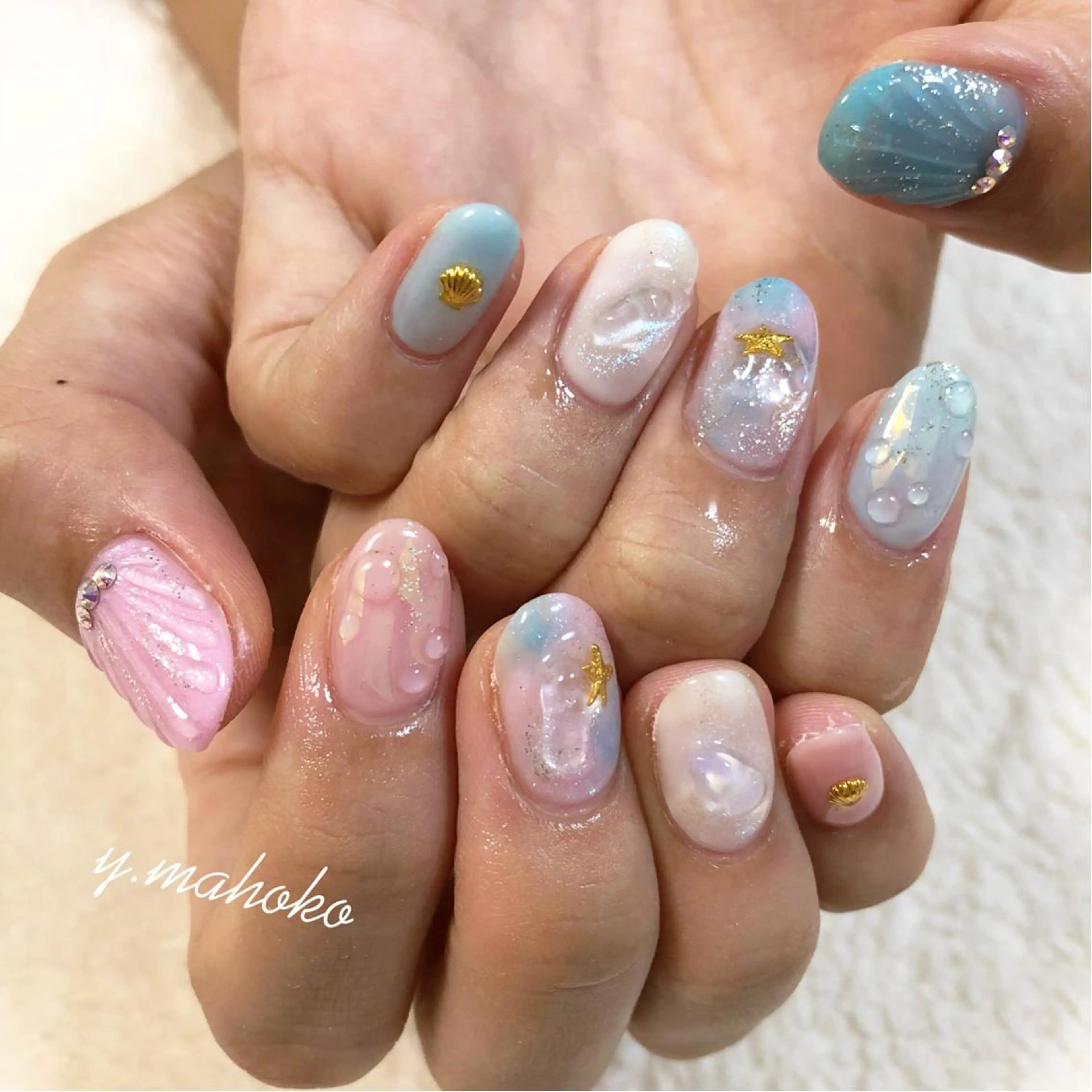 ネイル She nail studio 原宿所属・パラジェル有/ スカルプ/mahoのネイルデザイン