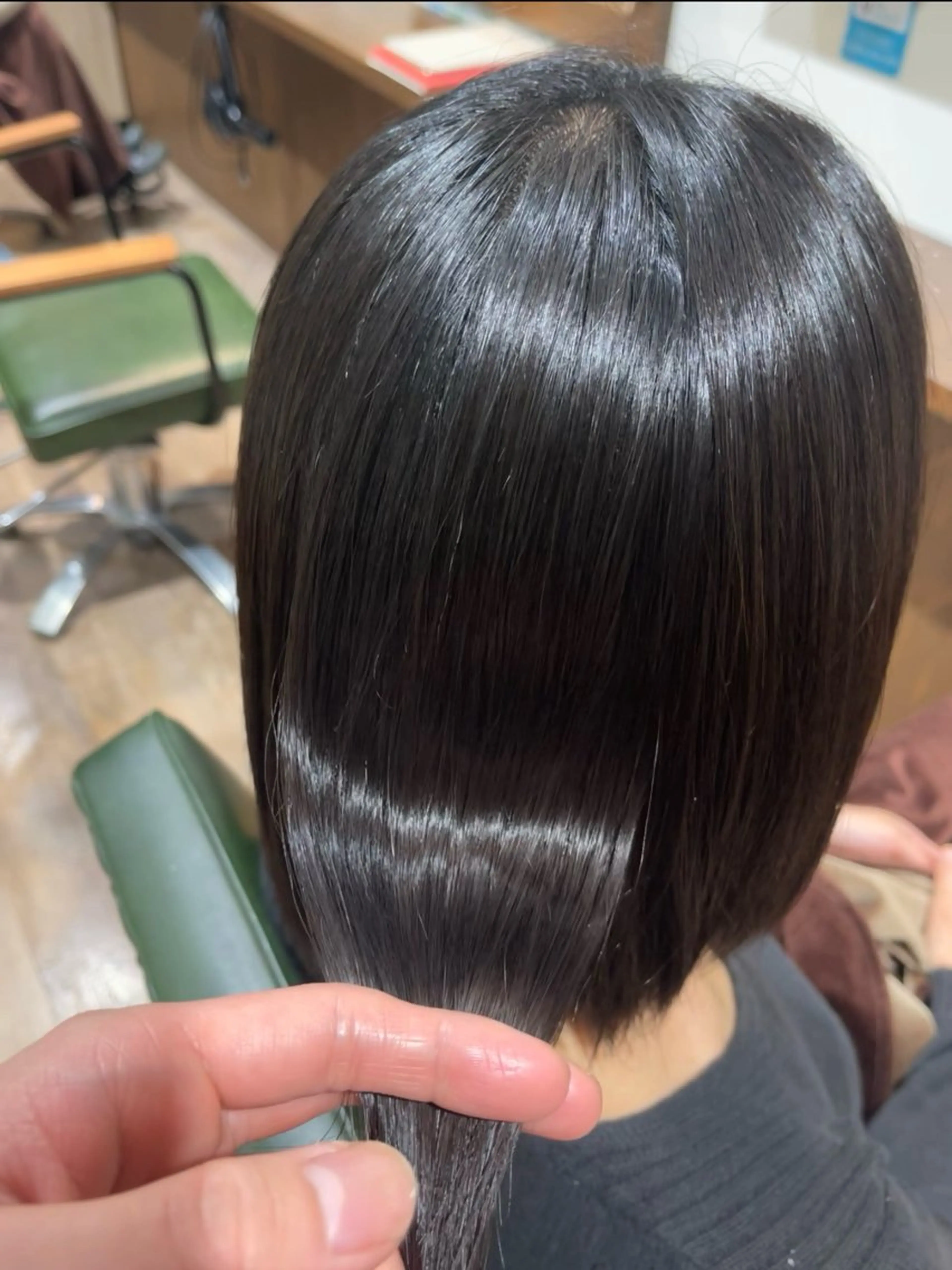 ショート 酸性ストレート 縮毛矯正 艶髪/シルク/縮毛 テライケイショウのヘアスタイル