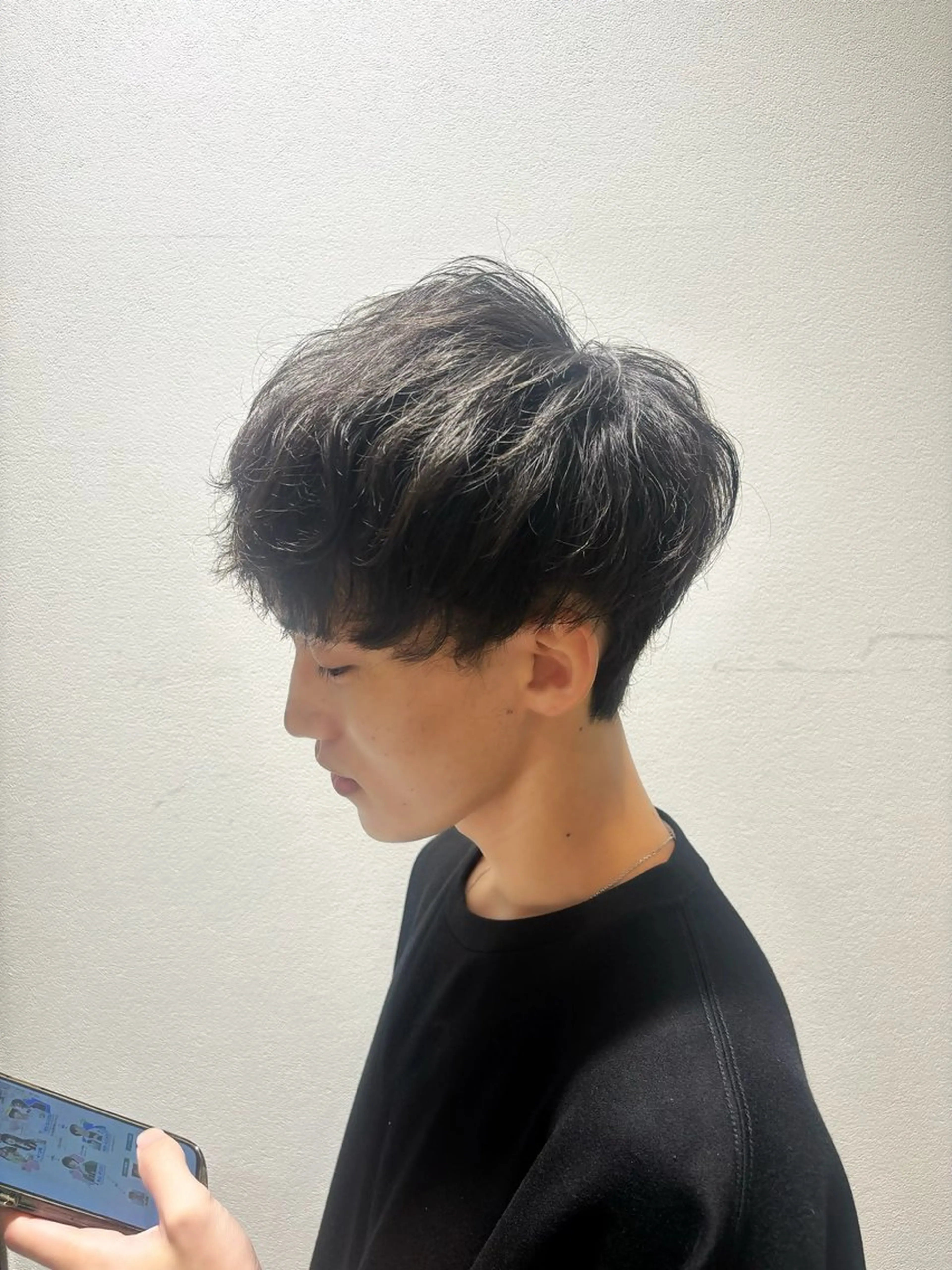 ミディアム メンズ カット レイヤーカット/艶髪 /パーマaikoのヘアスタイル