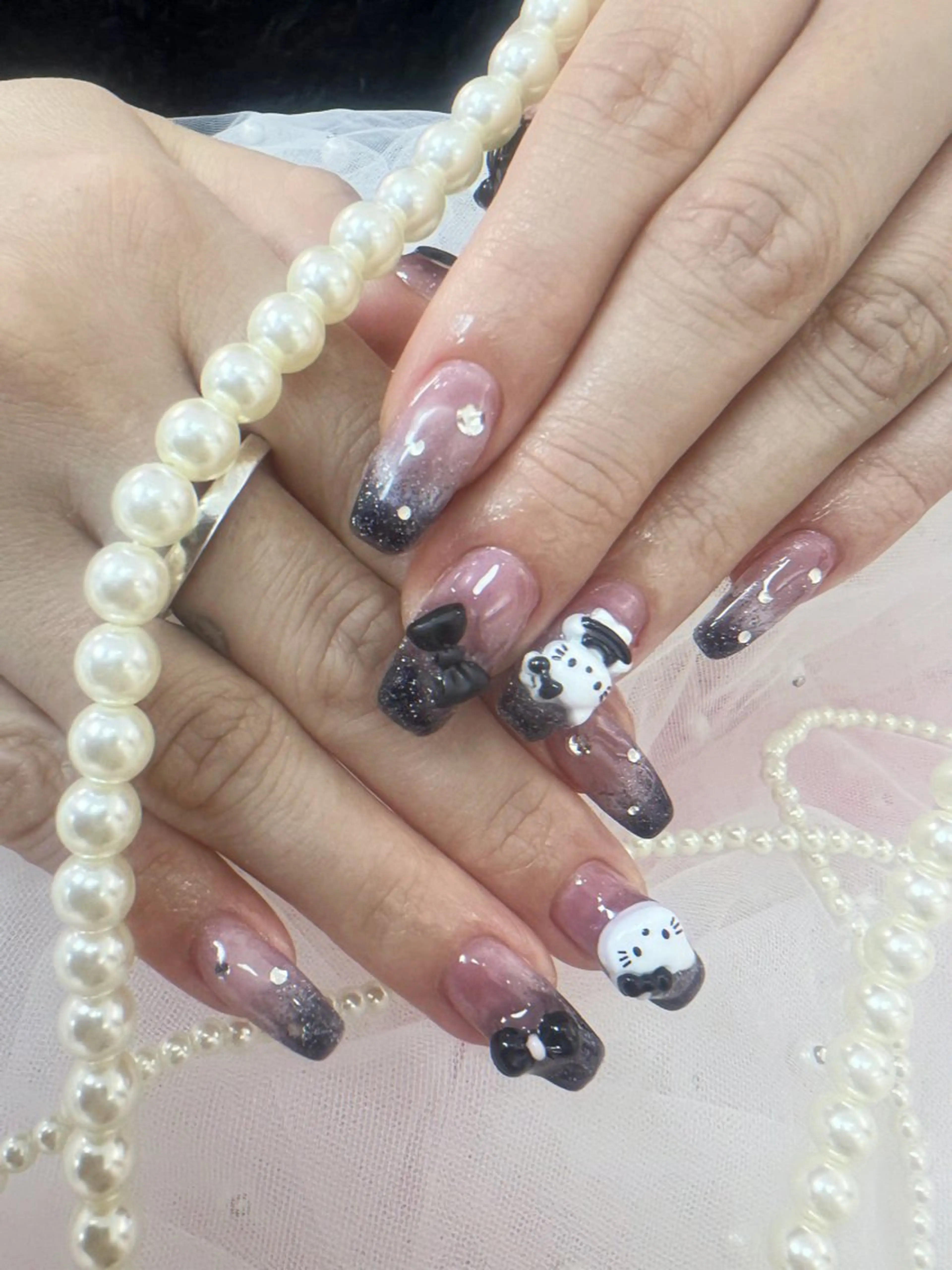 ネイル アートネイル チークネイル 長さ出し フットネイル フレンチネイル ハンドネイル フットネイル ハンドケア YK Rinのネイルデザイン