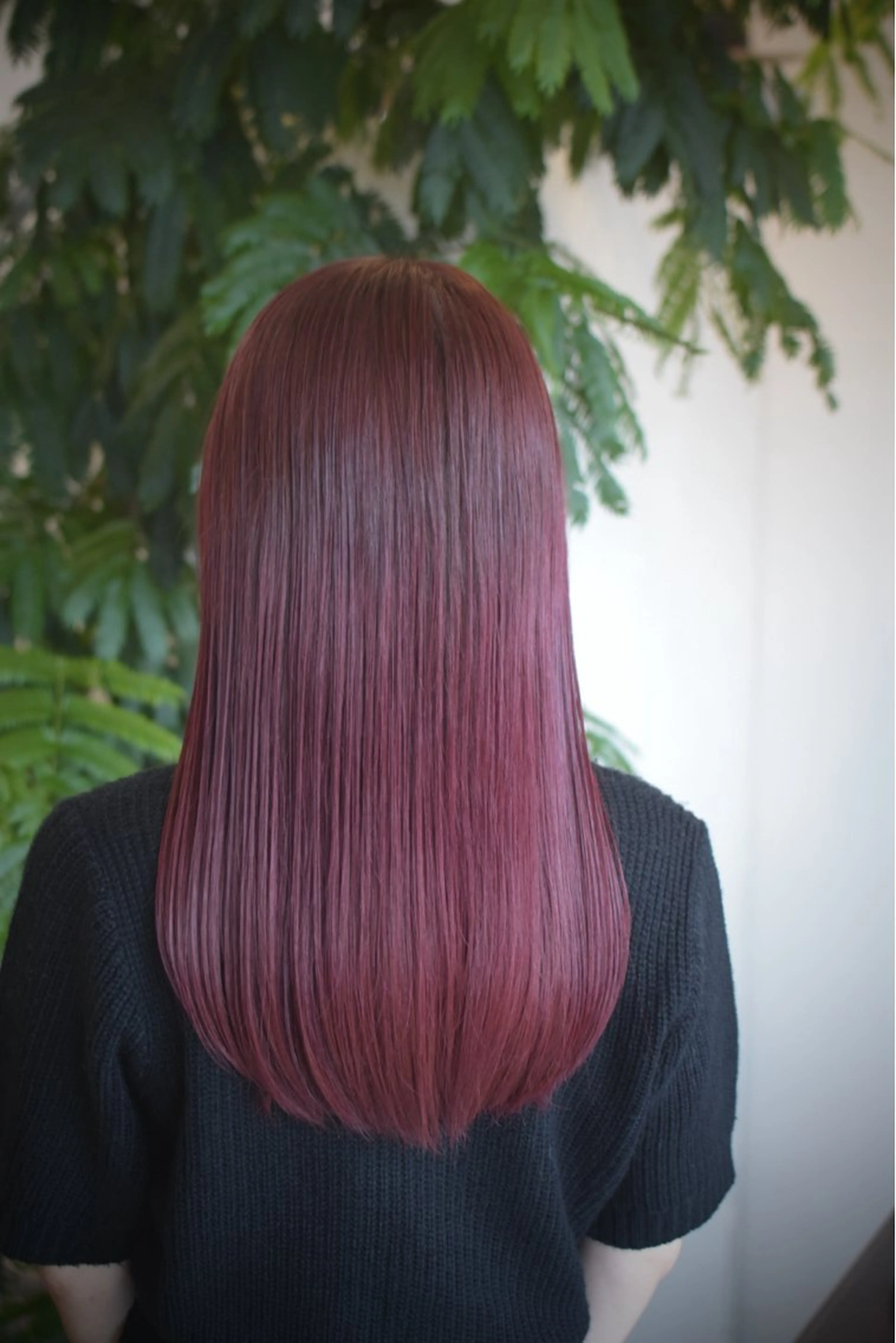 ロング カラー 青木 紗耶のヘアスタイル