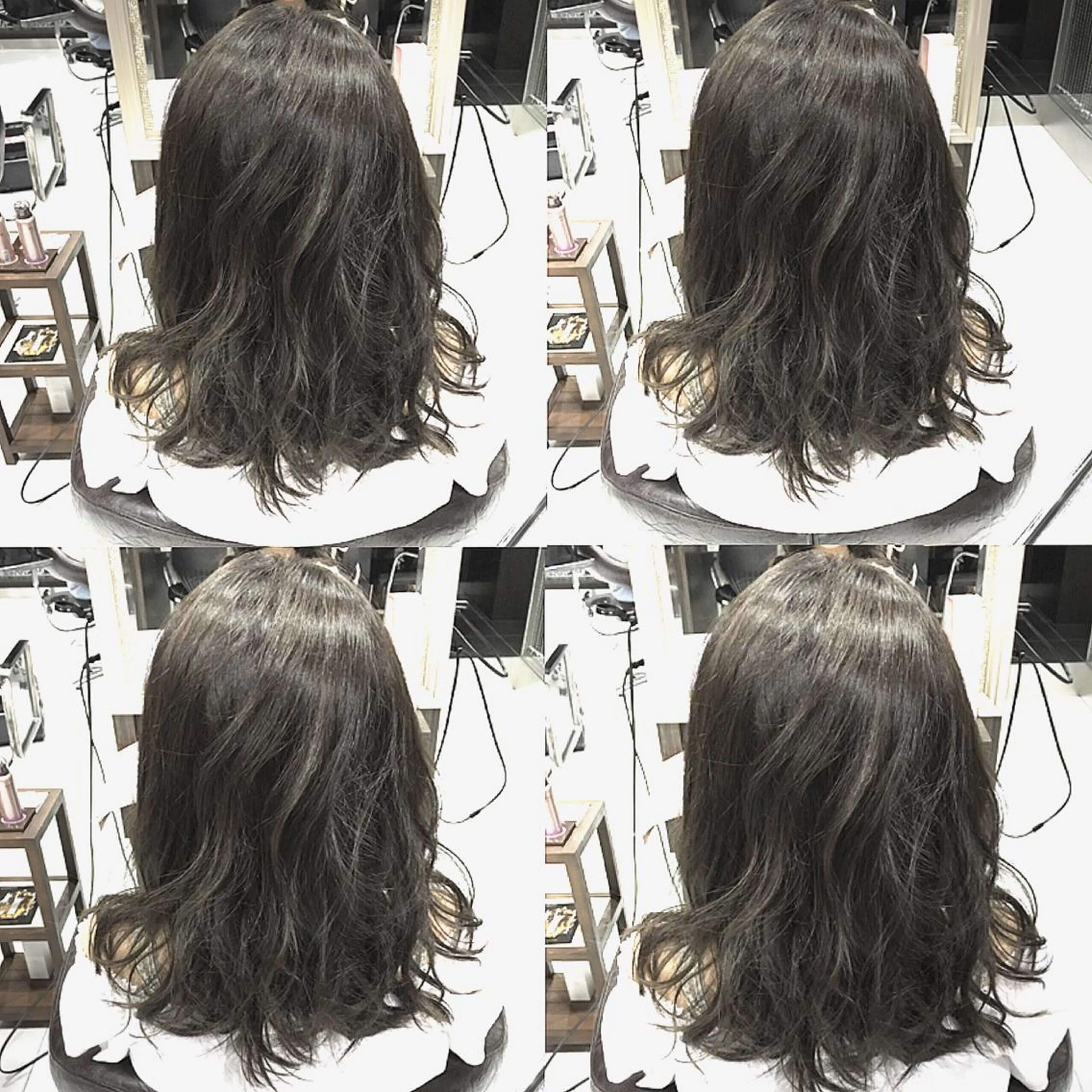 ミディアム セミロング ロング カラー boutique misakiのヘアスタイル