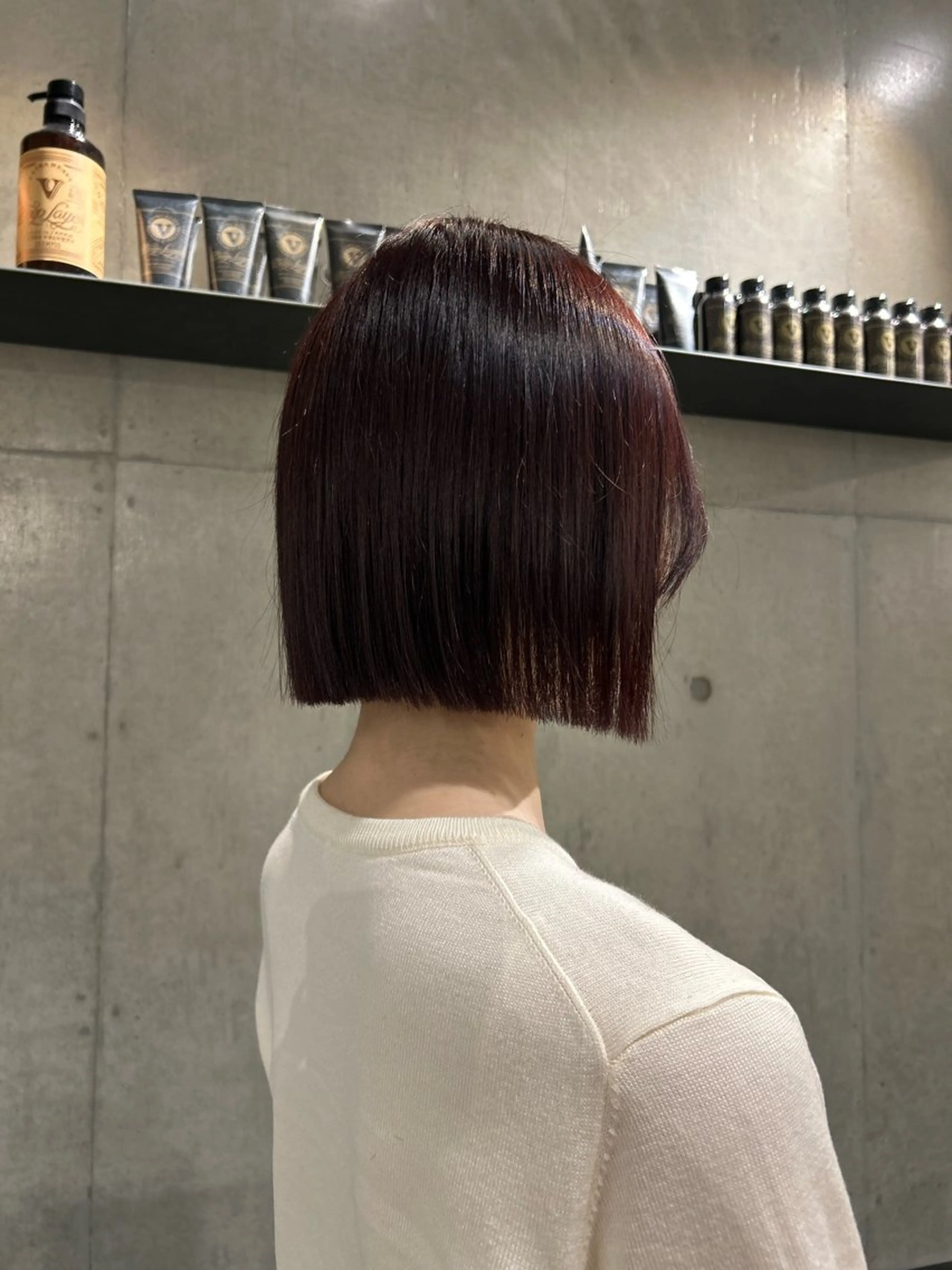 ショート カラー ヘアアレンジ カット ヘアカラー トリートメント ボブ艶モテカラー🫧 カリンのヘアスタイル