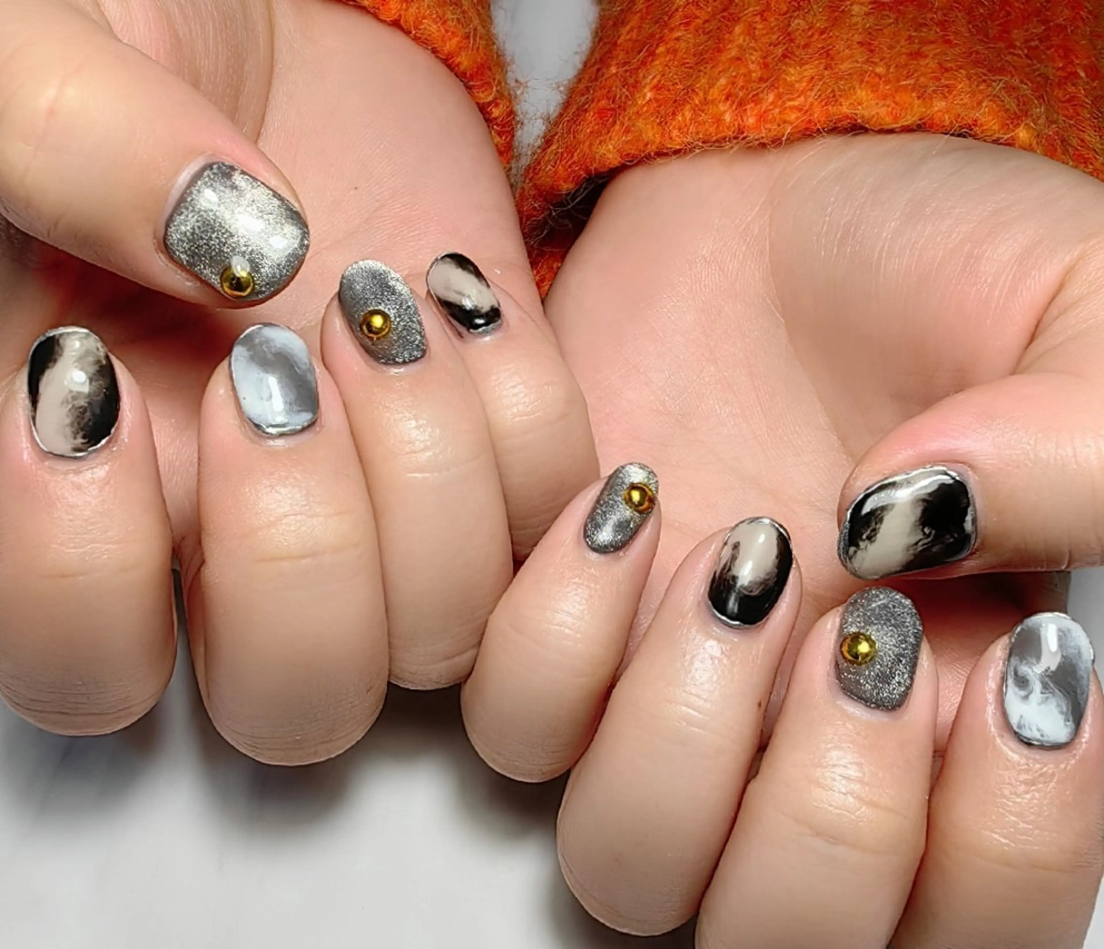 ネイル マグネットネイル ハンドネイル reve あやののネイルデザイン