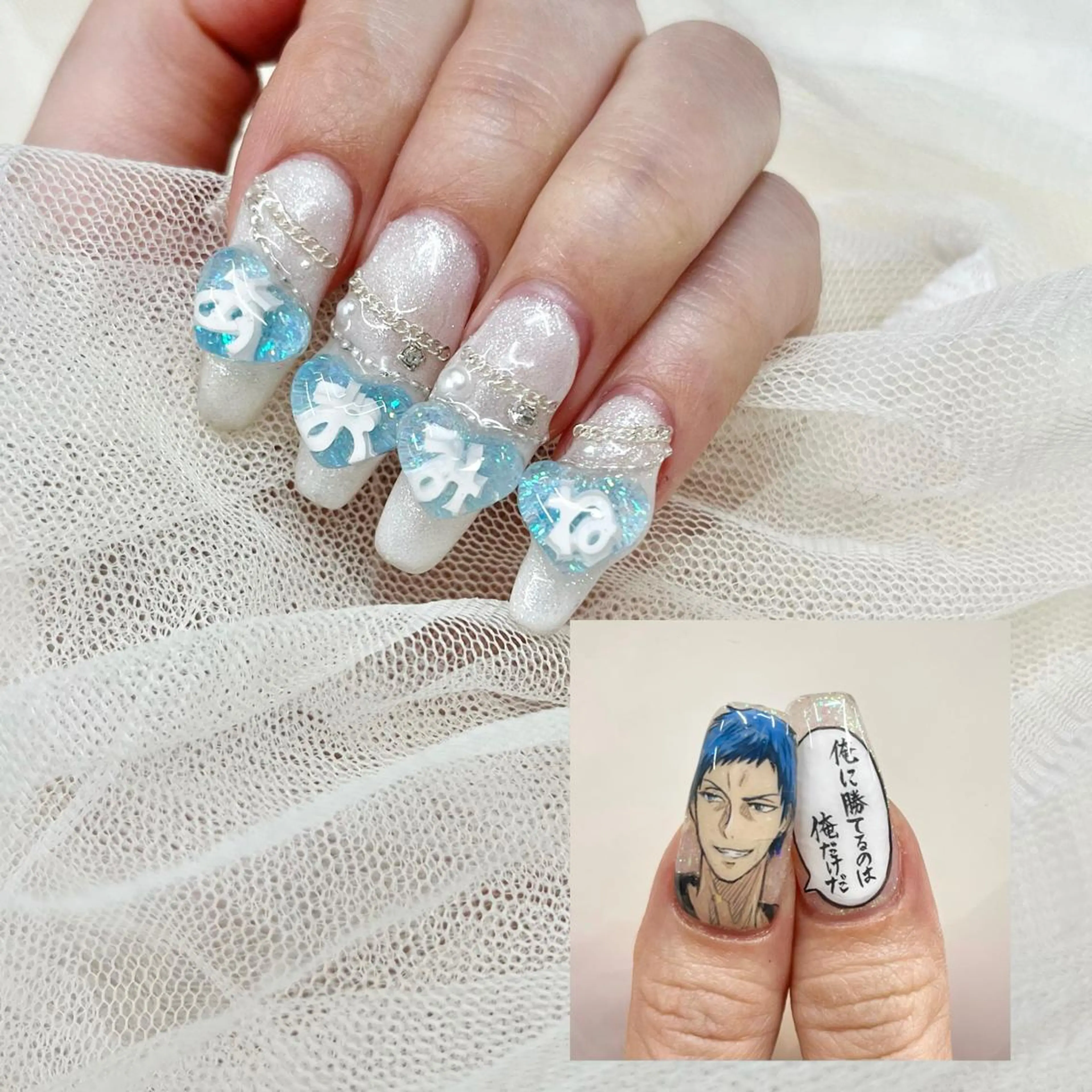 ロング ハンドネイル 池袋痛ネイル Nok. 渡辺のネイルデザイン