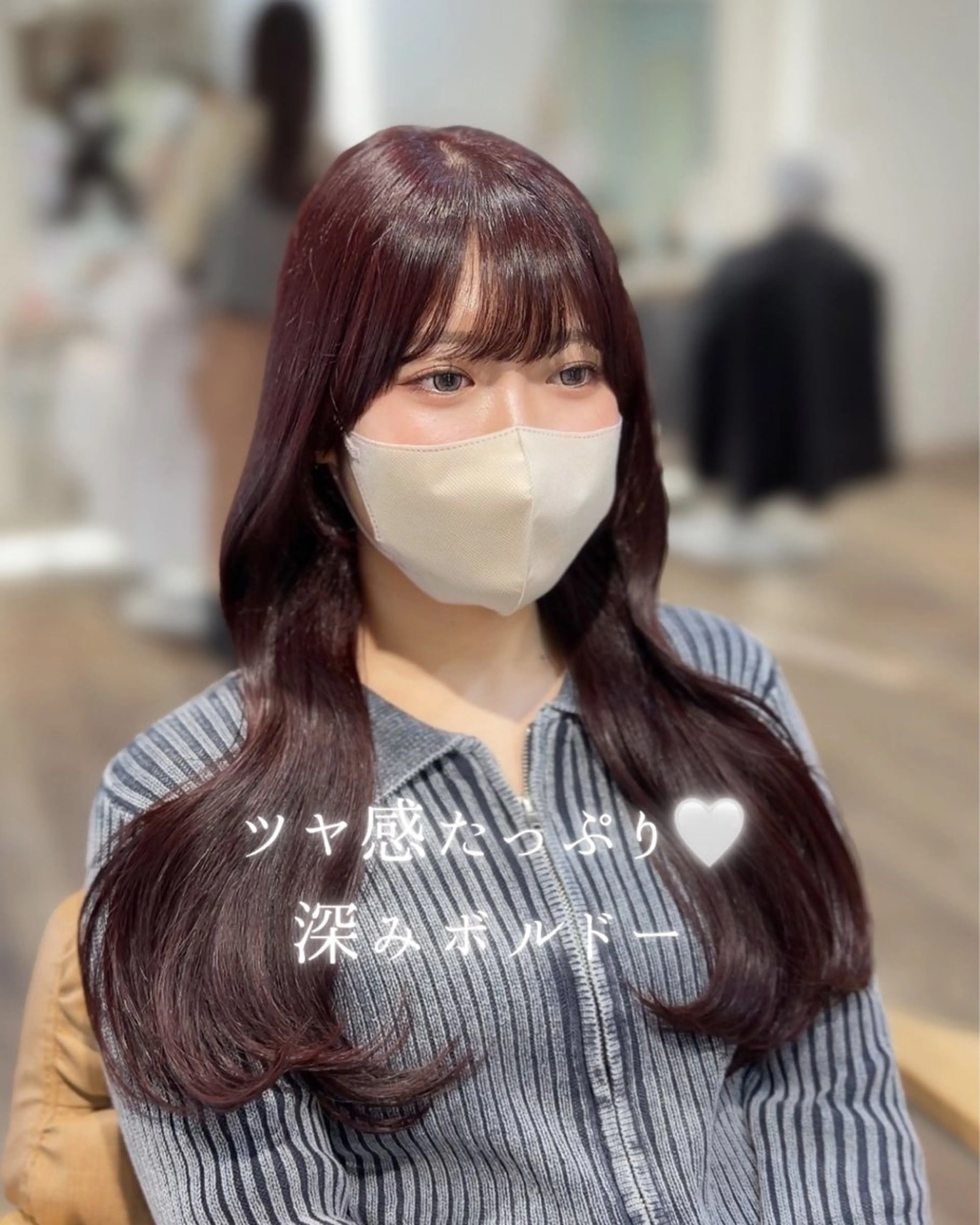 ロング カラー カット ヘアカラー トリートメント honoka/レイヤ ー/艶感カラー/韓国のヘアスタイル