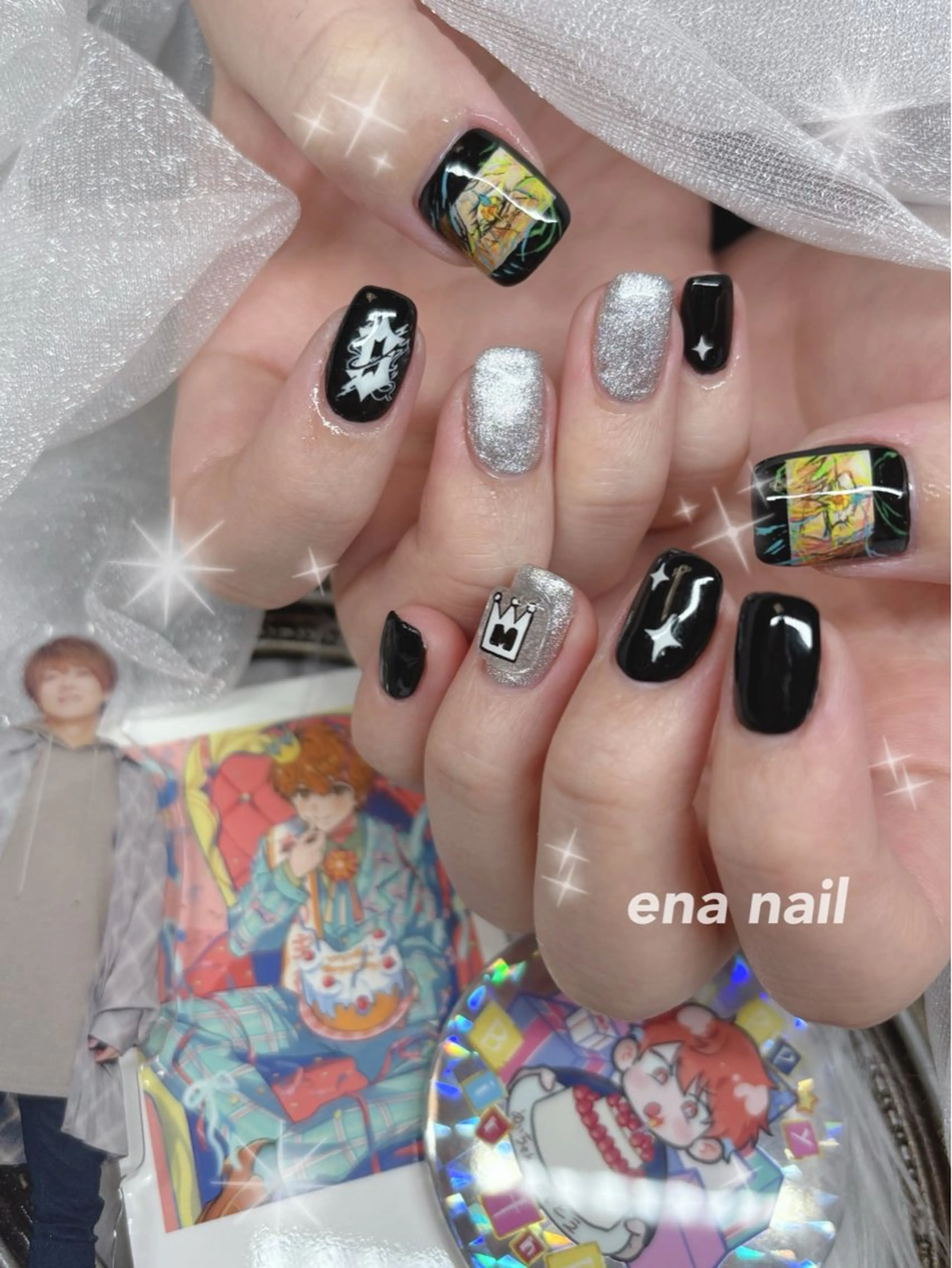 ネイル toyvenail 🖤enaのネイルデザイン