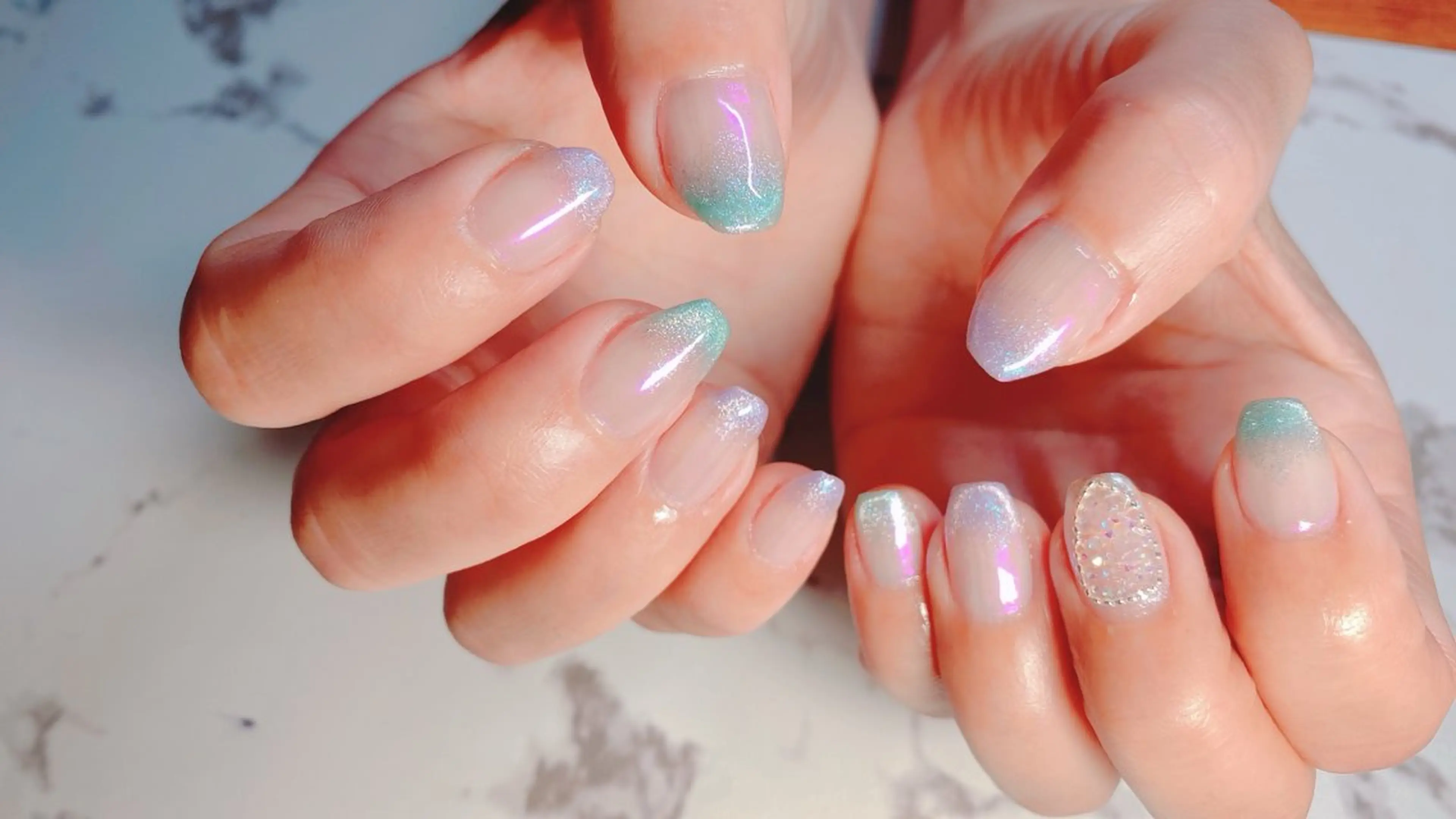 ネイル マグネットネイル ミラーネイル as A nailのネイルデザイン